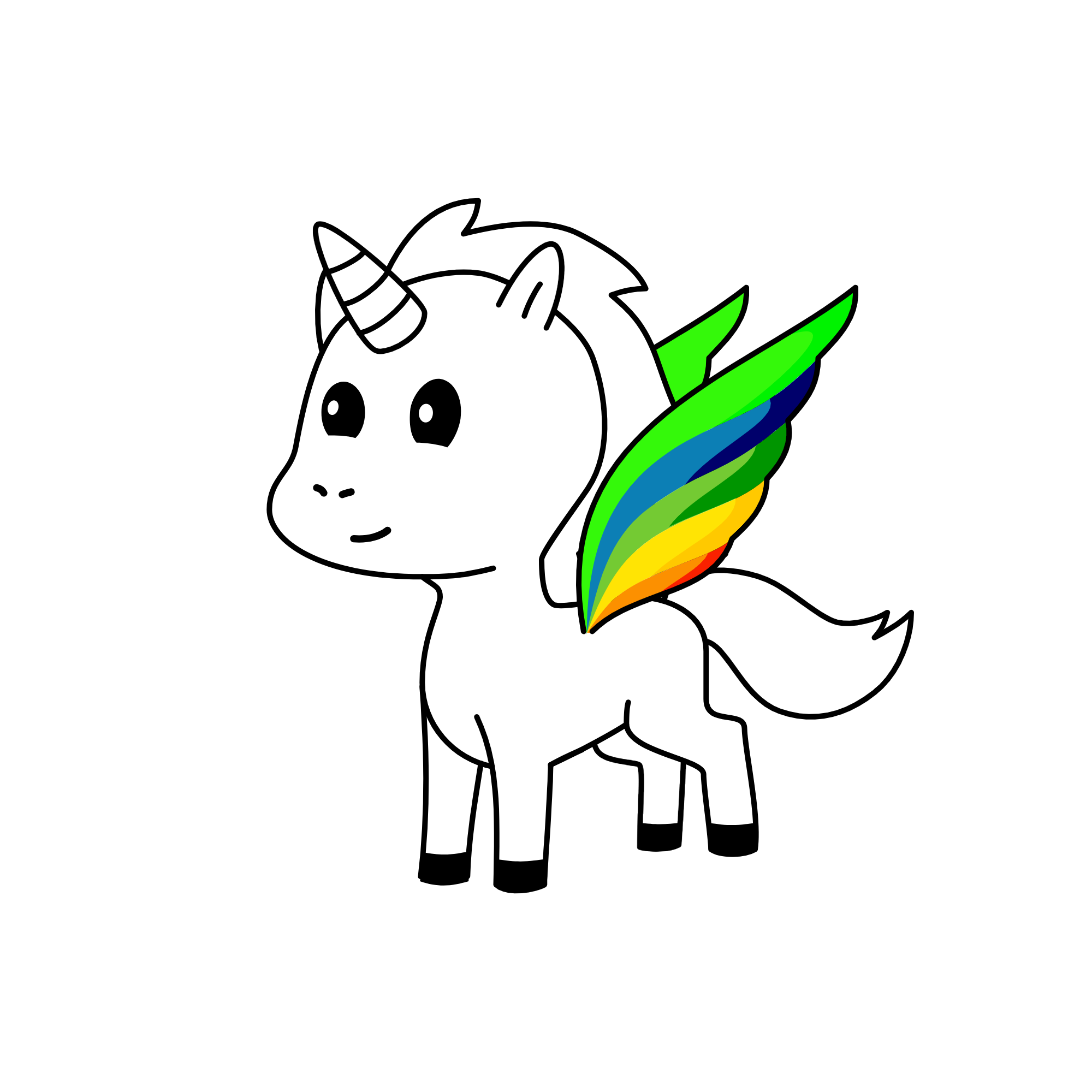 Happy, the unicorn