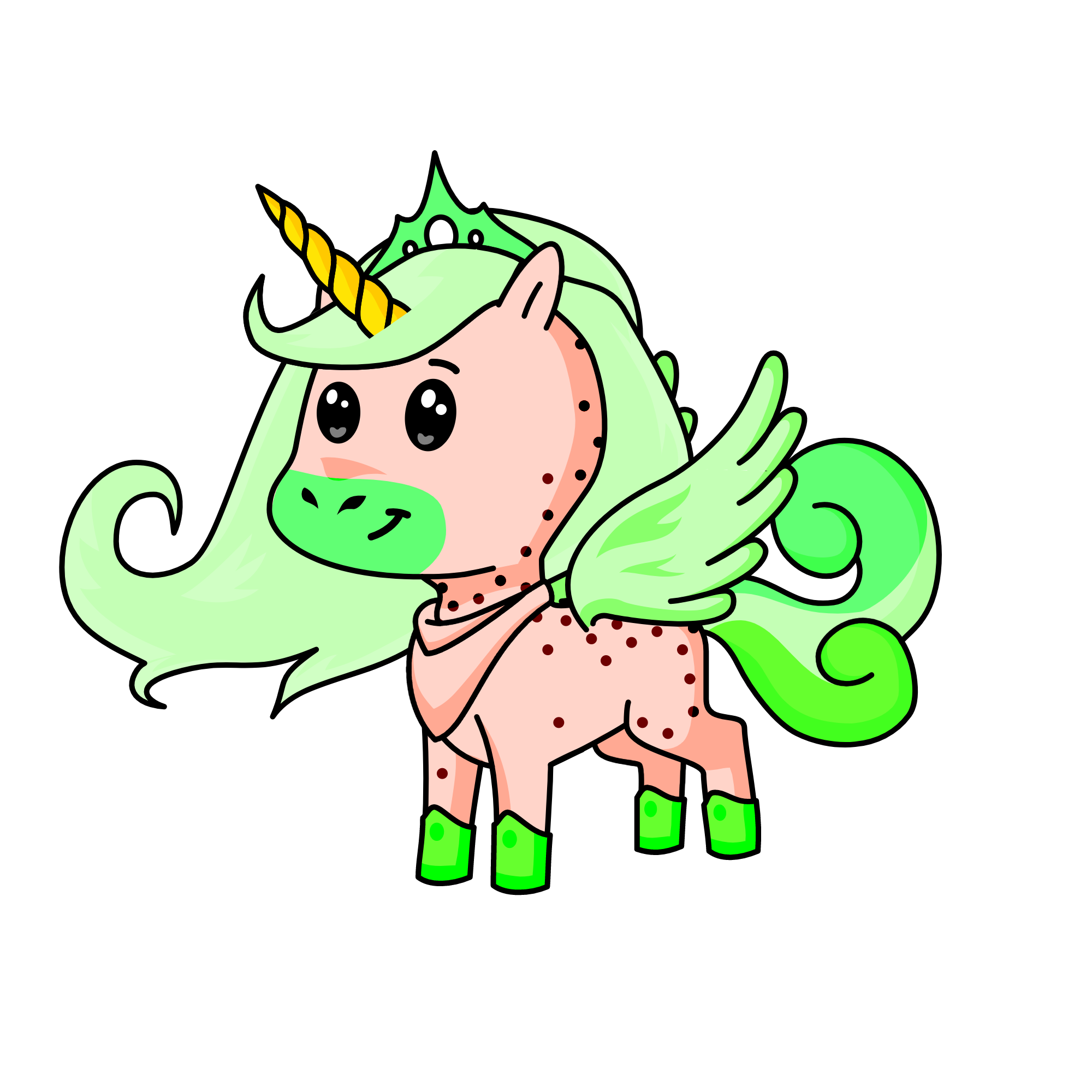 Strawberry, the unicorn