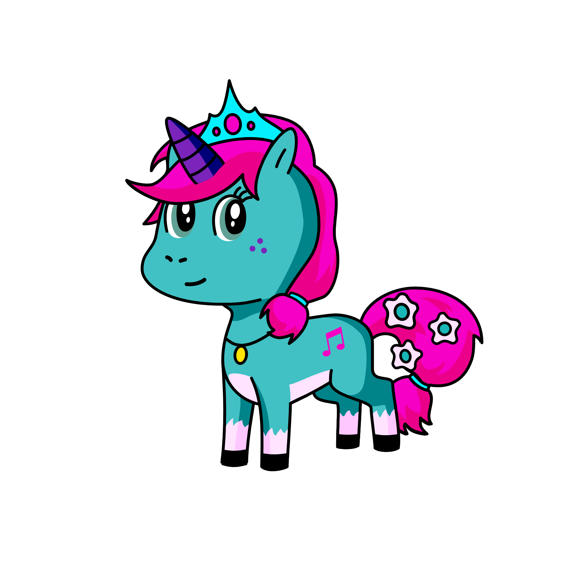 Winter Pine, the unicorn