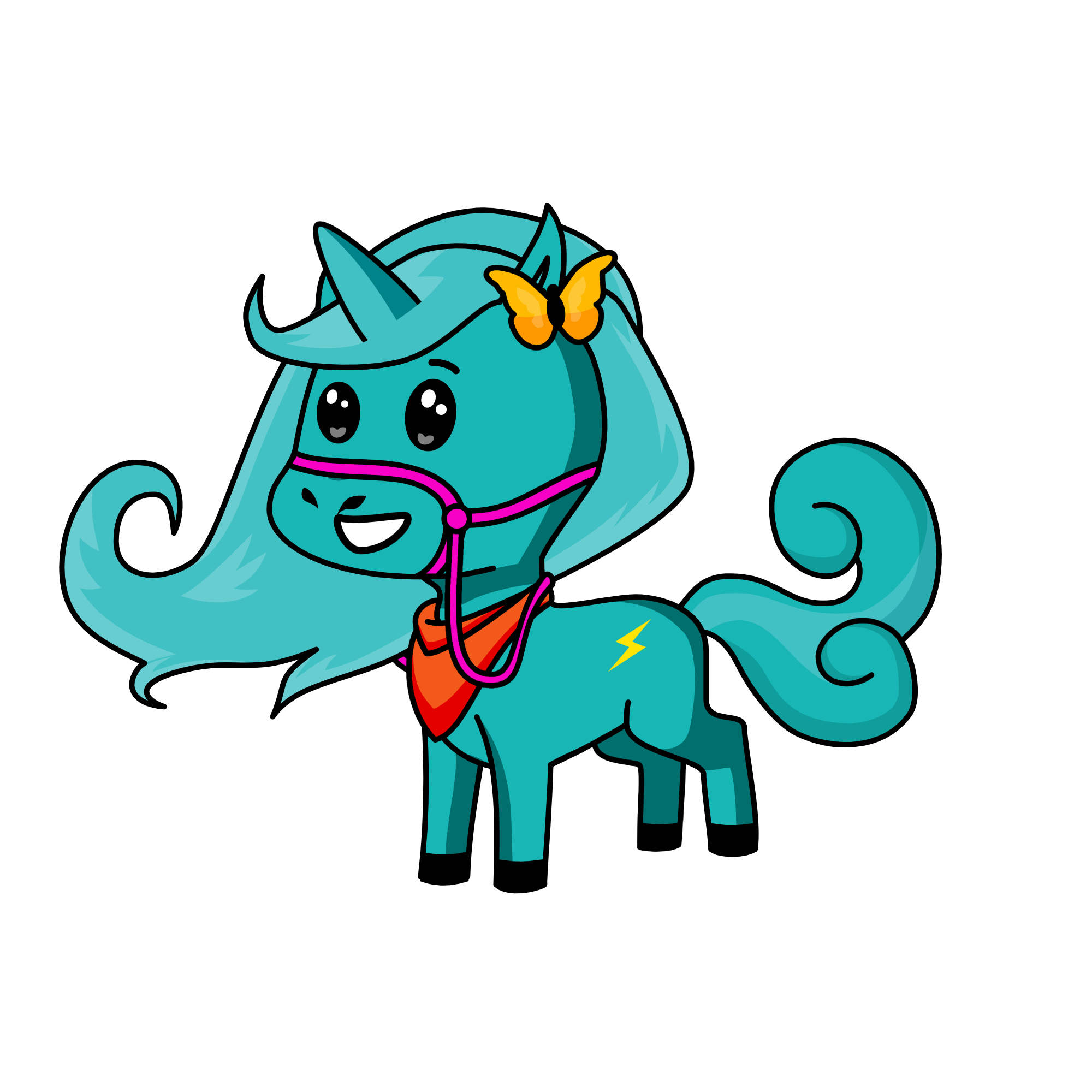 rainbow dash, the unicorn