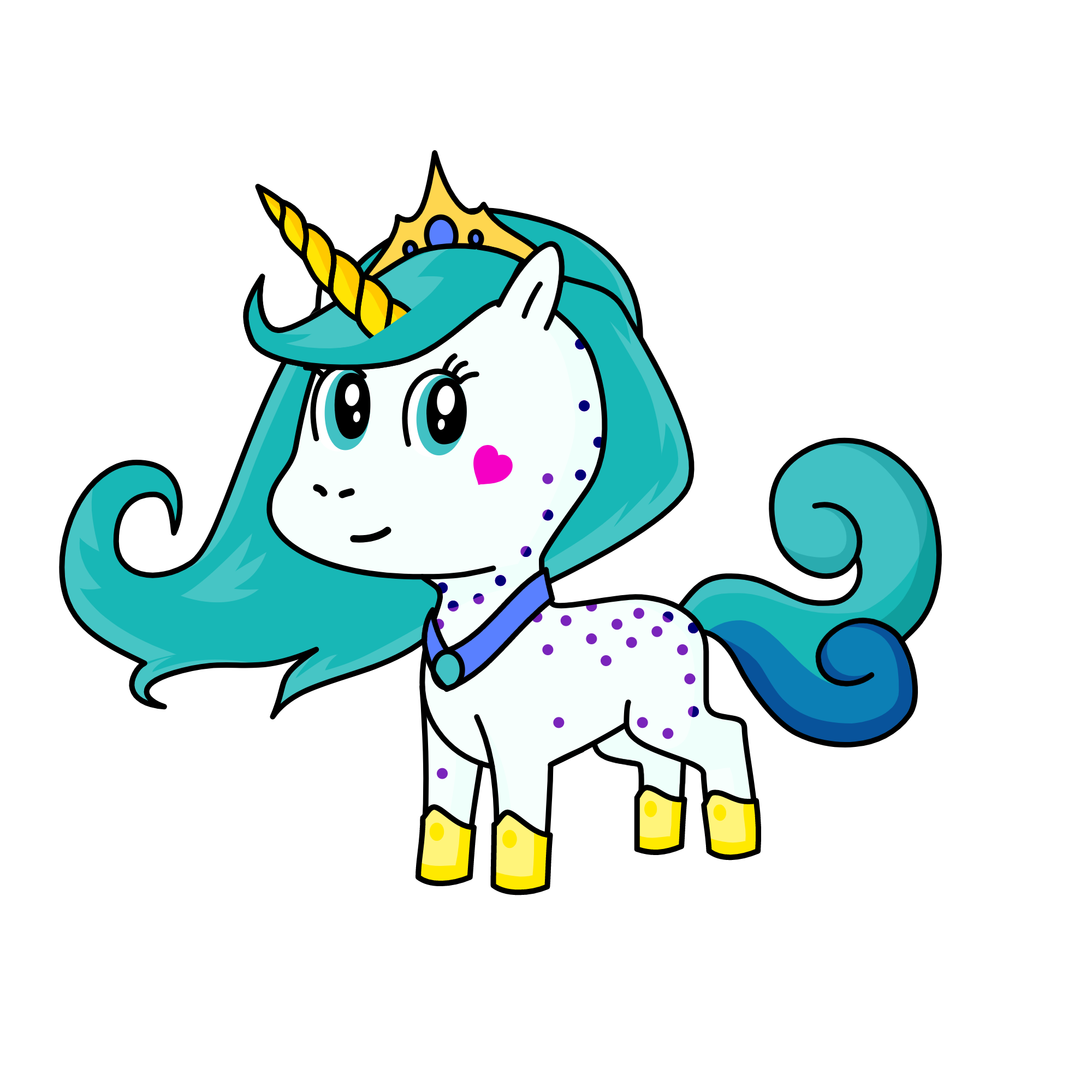 Sapphire, the unicorn