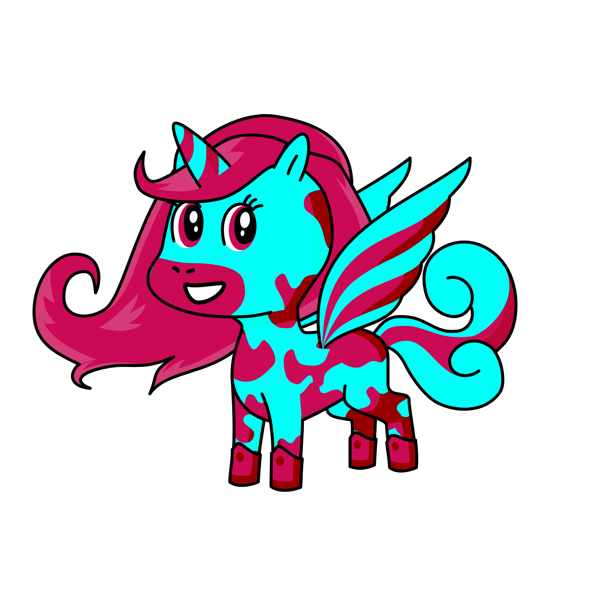 My Moms Favorite Unicorn, the unicorn