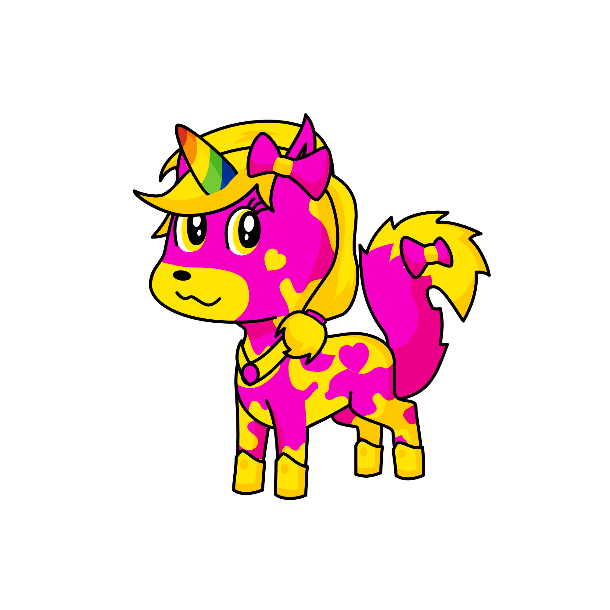 Happy Luna, the unicorn