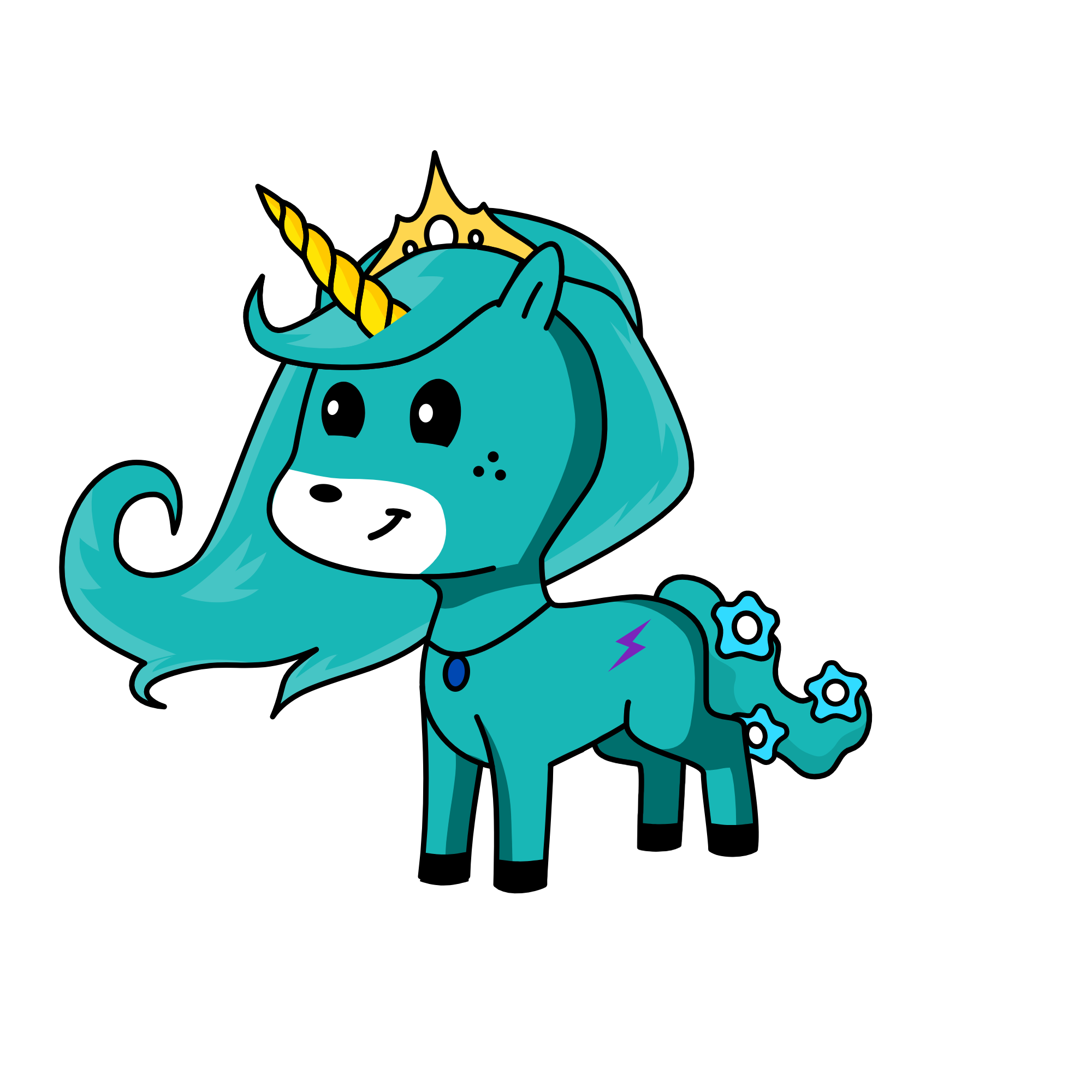princess snow, the unicorn