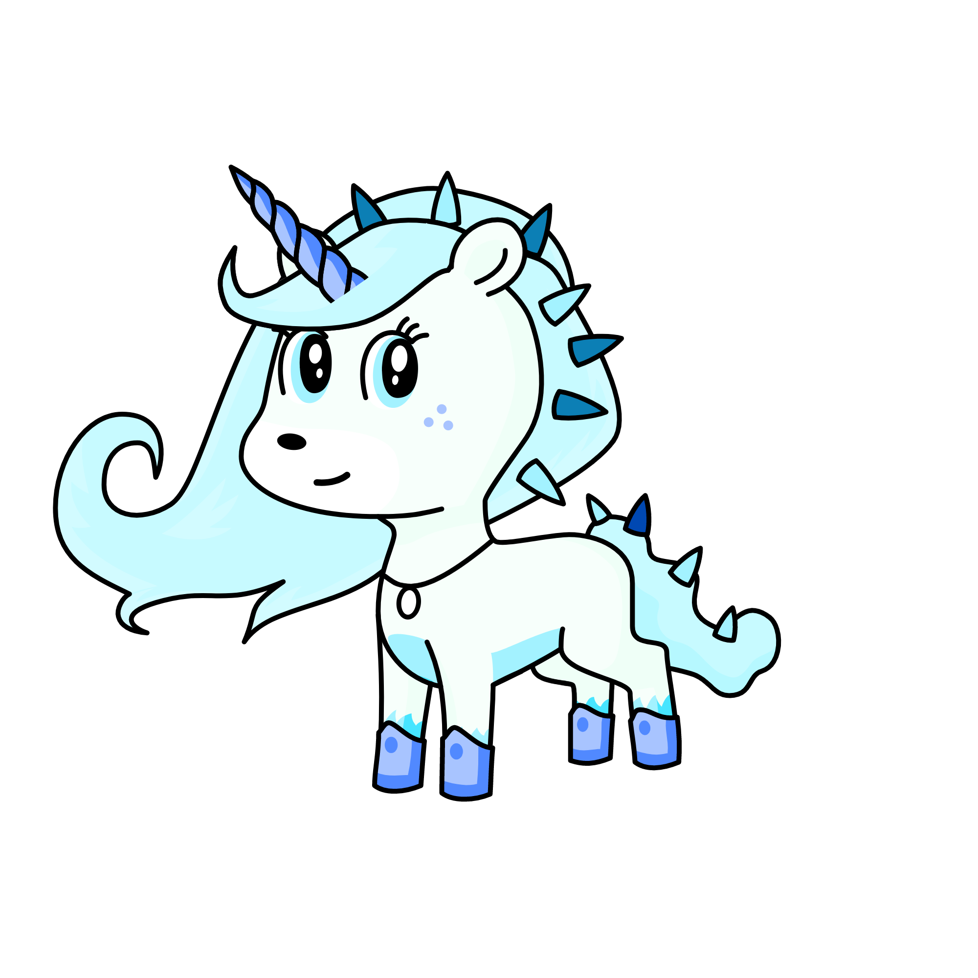 Winter, the unicorn