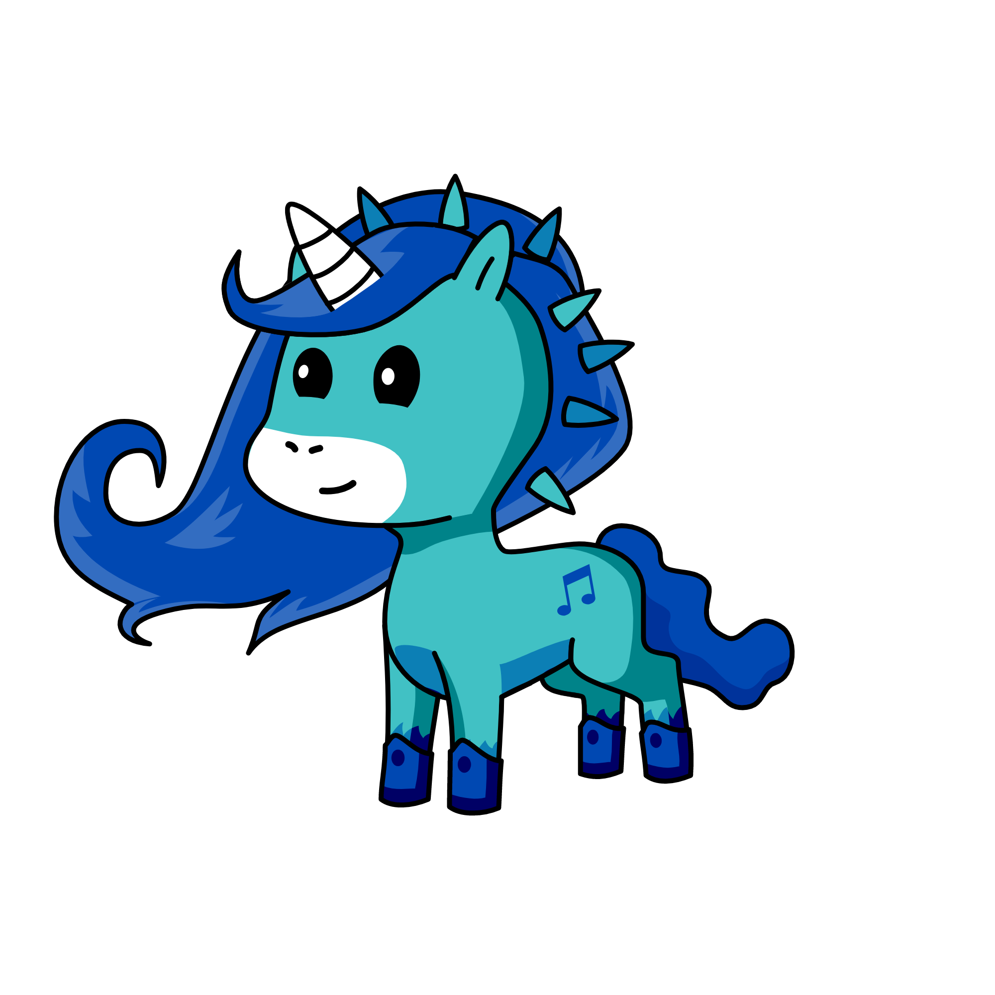 snow flak, the unicorn