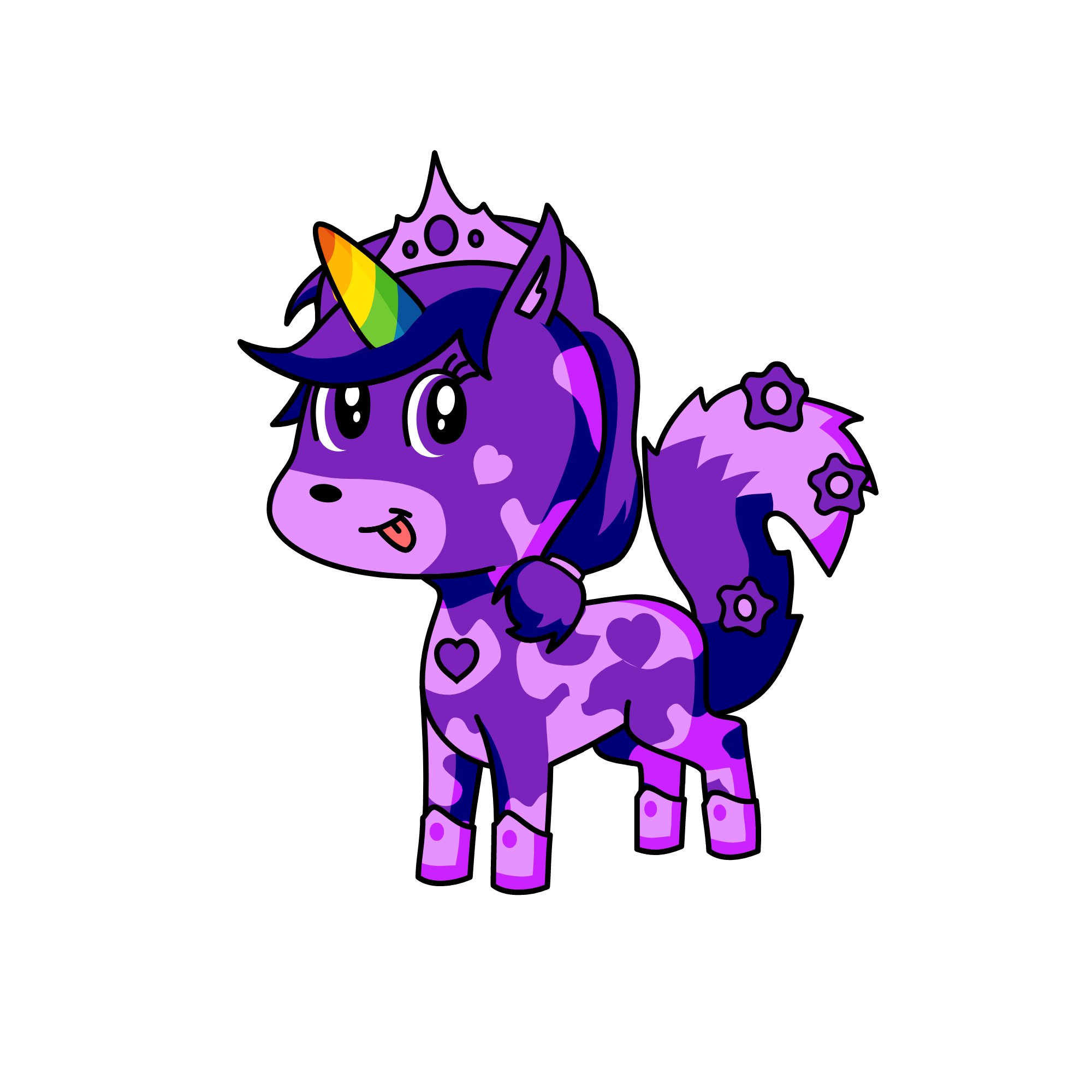 Blank Luna, the unicorn