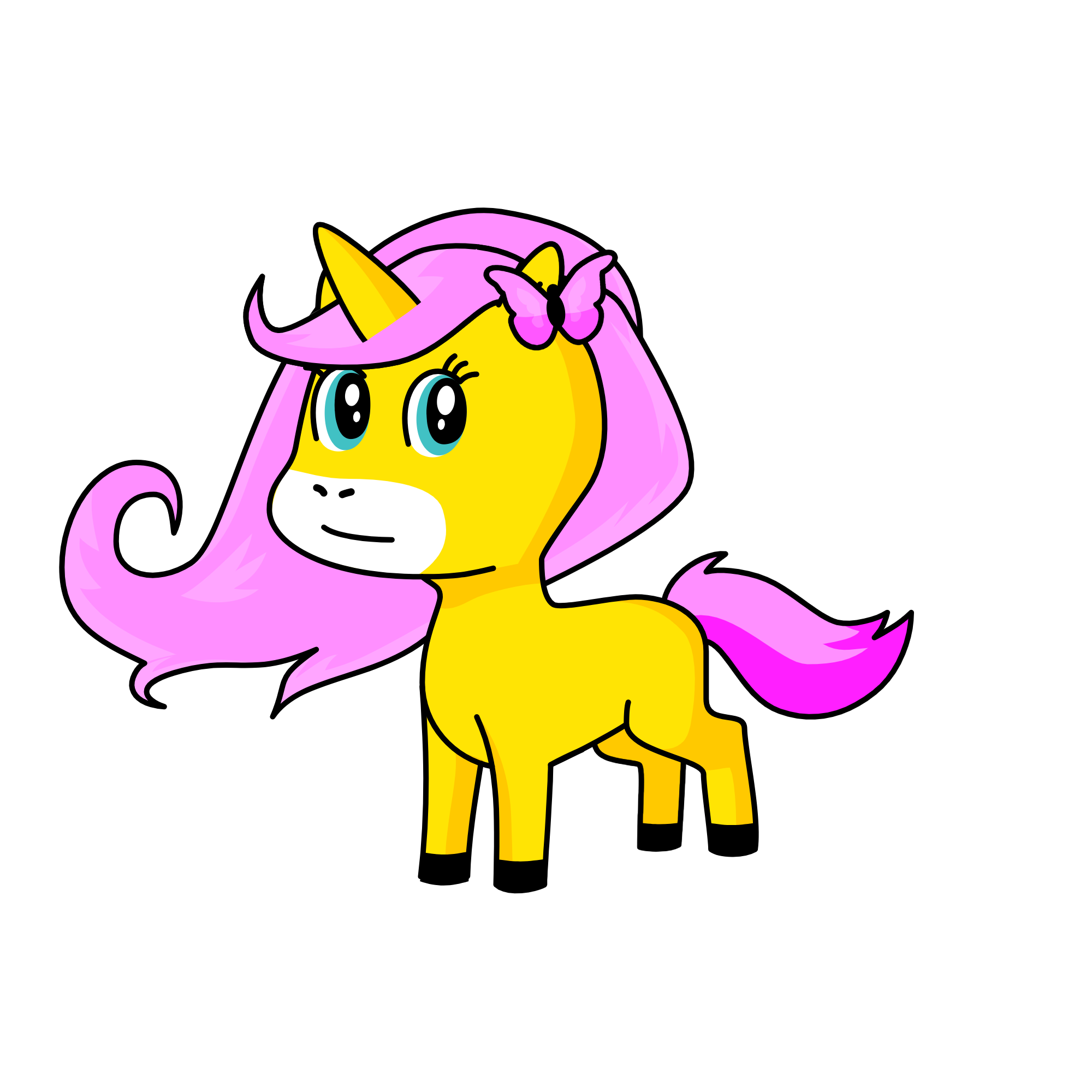 Fluttershy, the unicorn