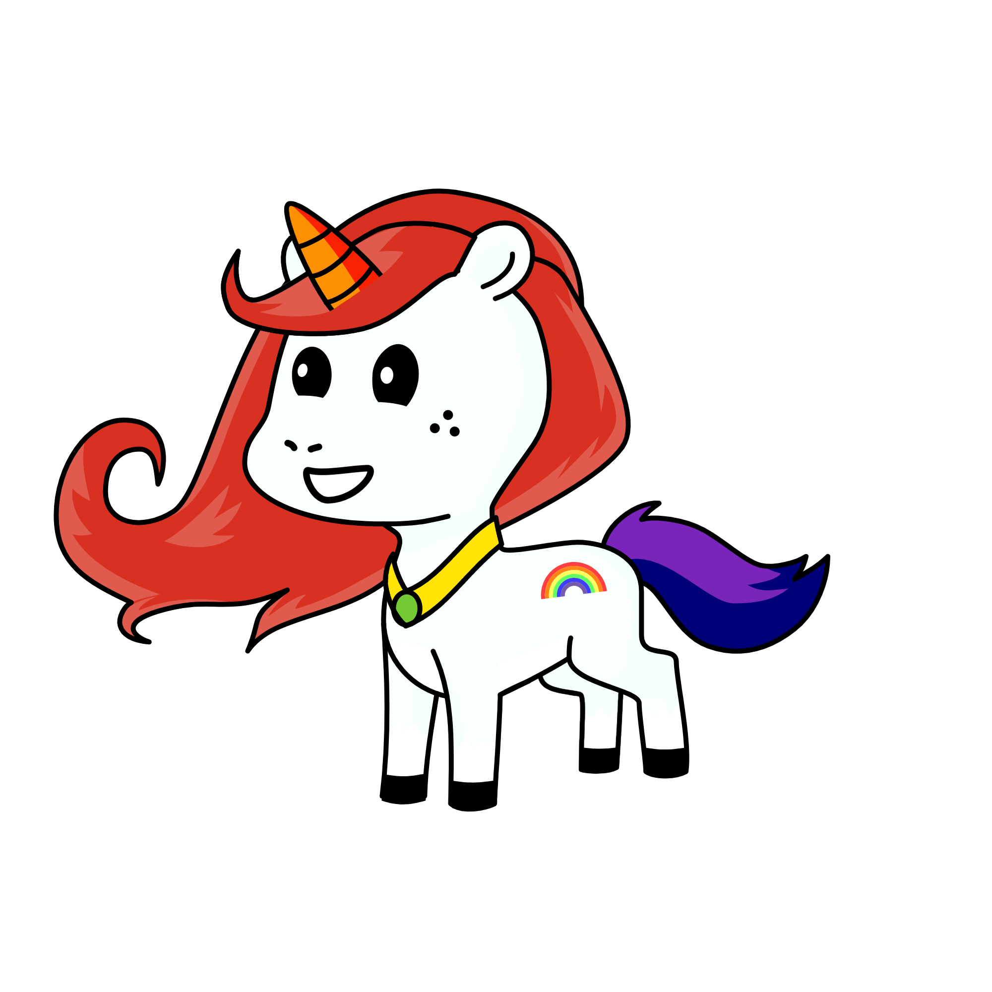 Sort-a-rainbow, the unicorn