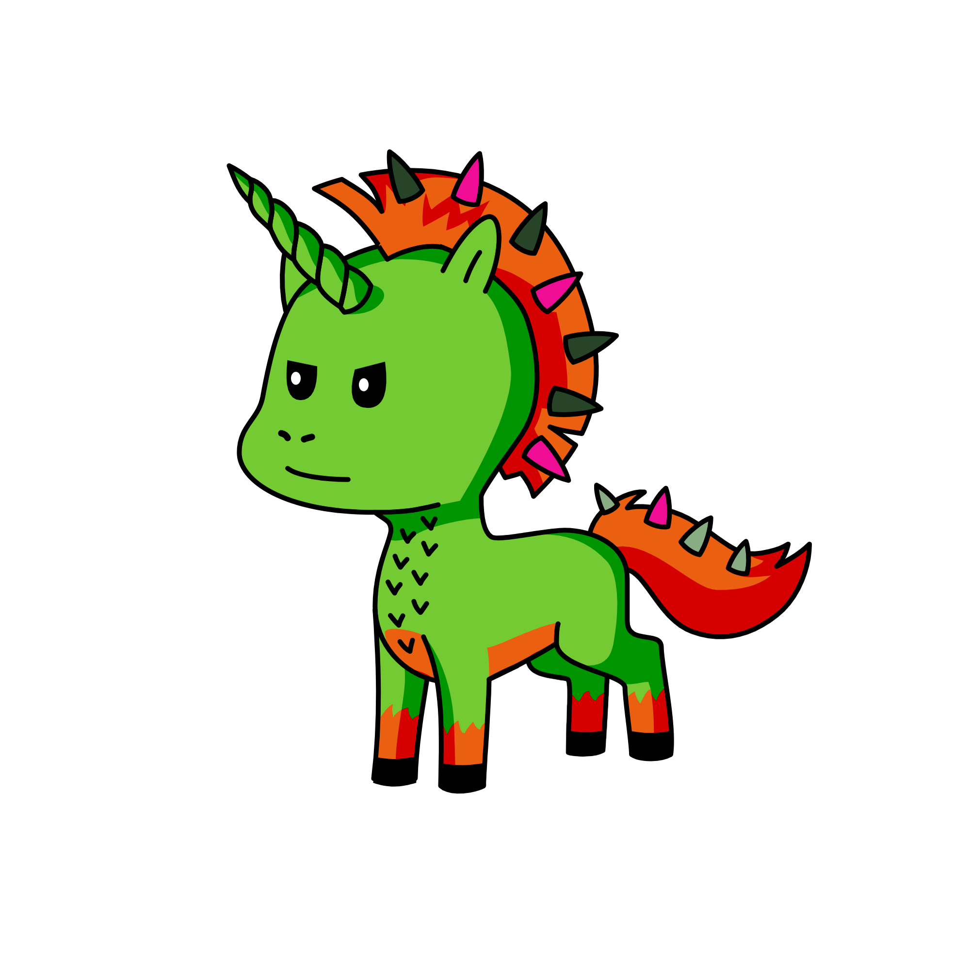 Fire, the unicorn