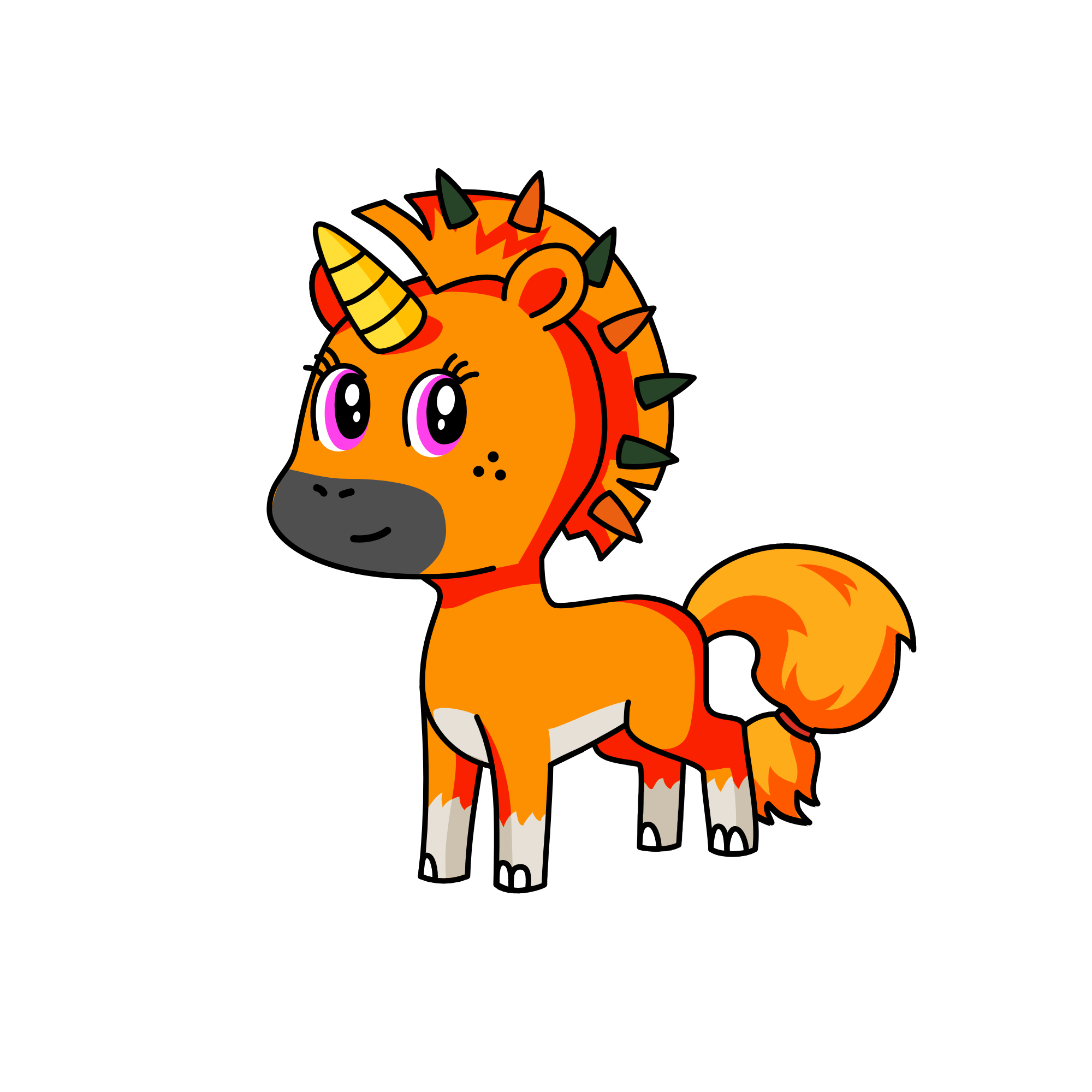 Spike, the unicorn