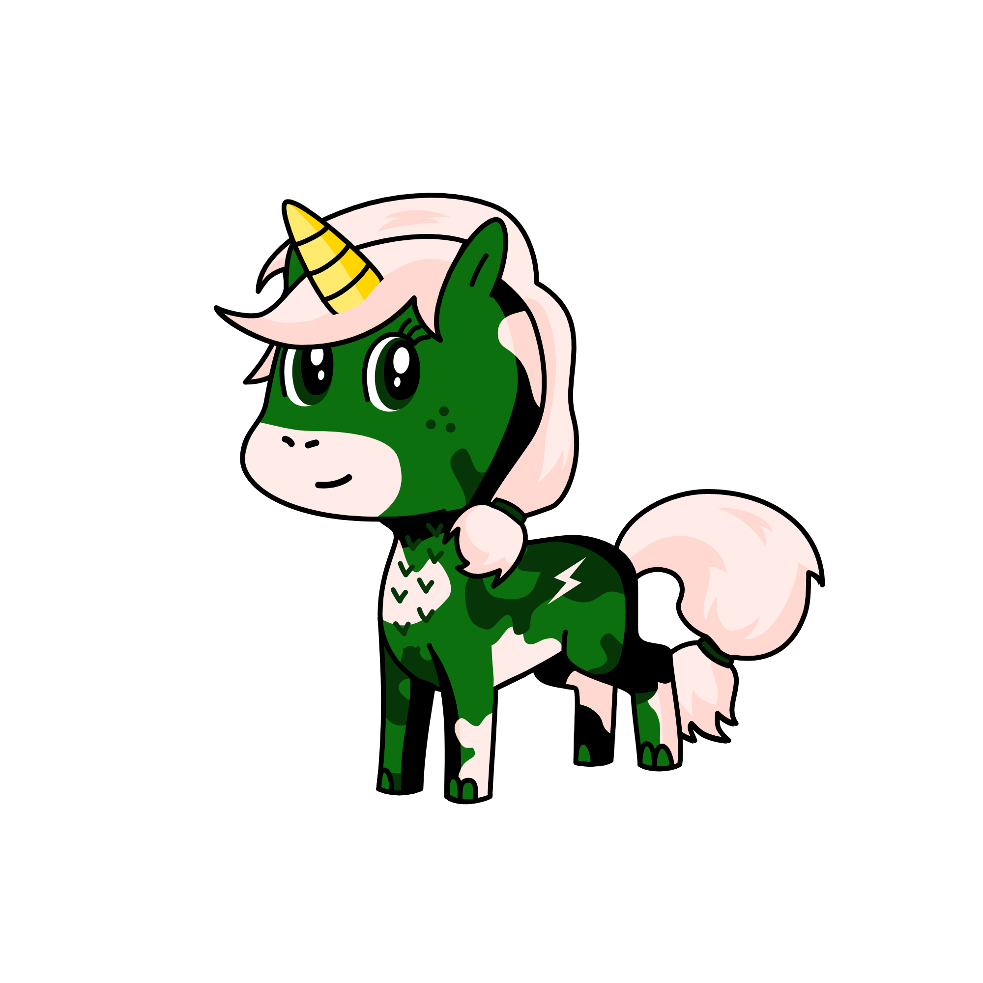 Glamour Camo (My FAV Unicorn) (I Think That She Is SOOOOOOOOO Cuuuuuute!!!!!!!!!!!!!!!!!!!!!!!!!!!!), the unicorn