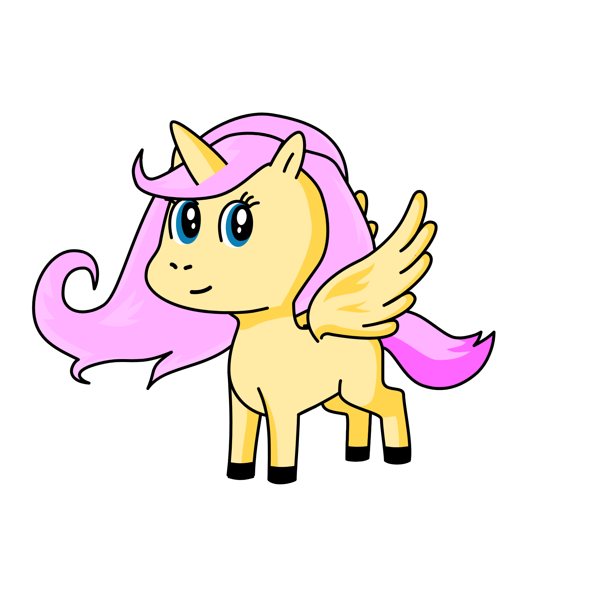 Fluttershy, the unicorn