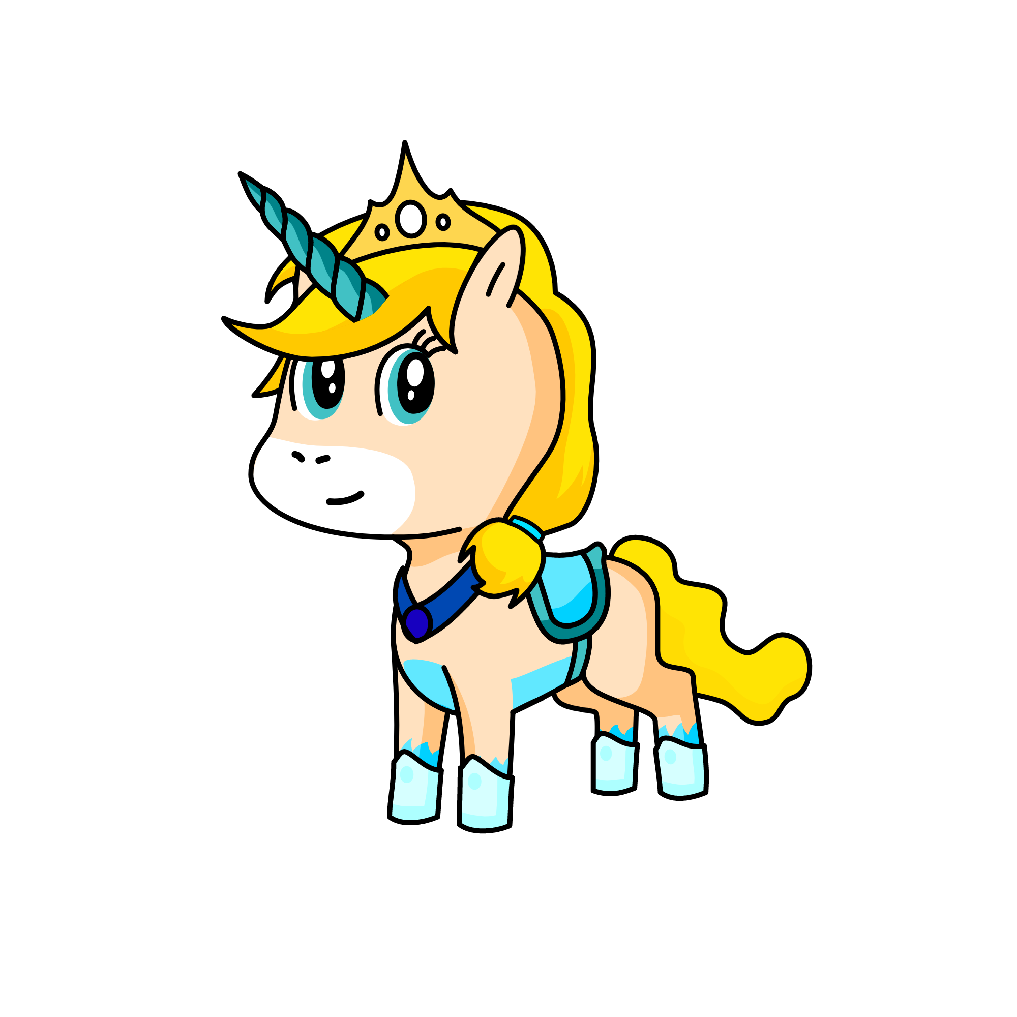 Cinderella, the unicorn