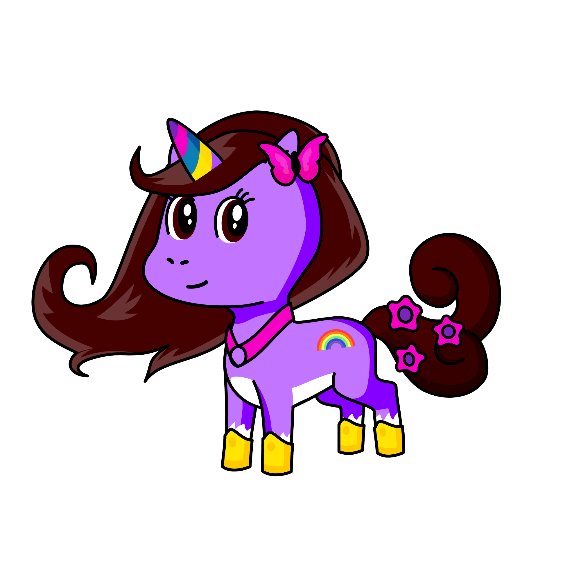 purple icecream, the unicorn