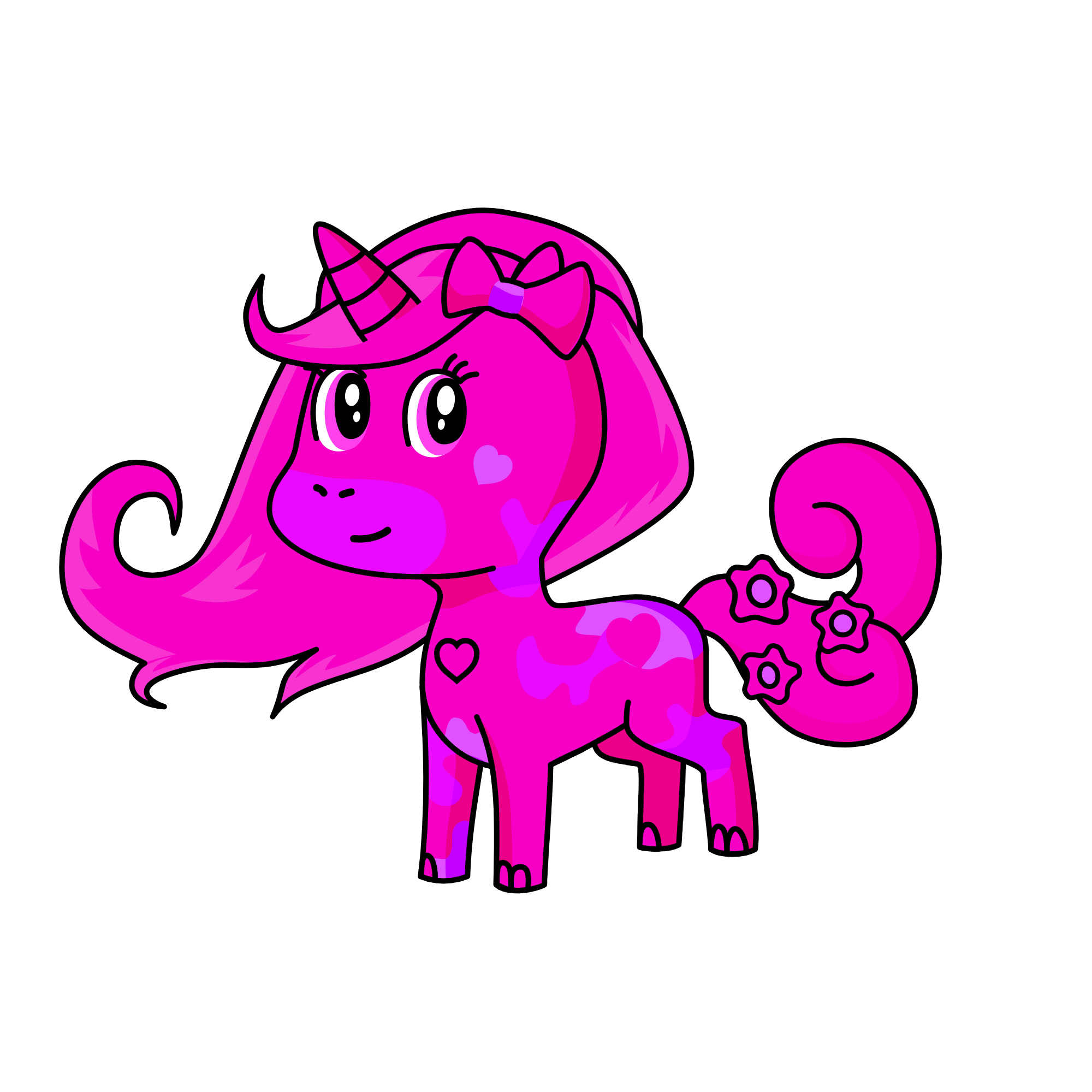 Pink, the unicorn