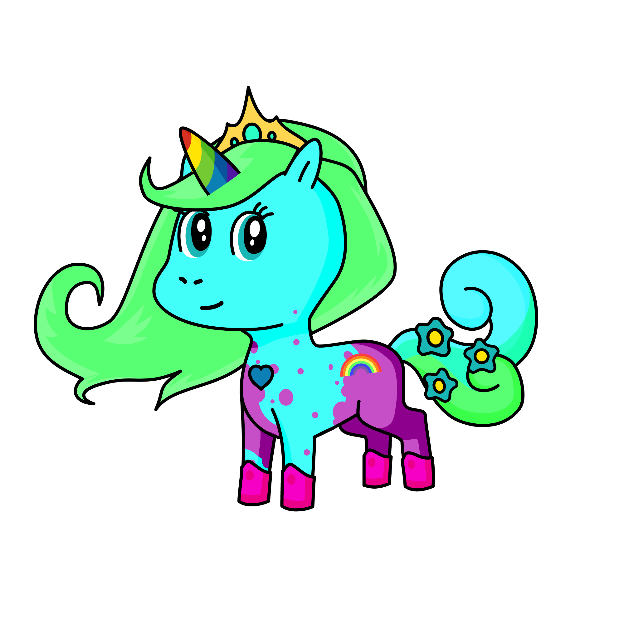 Splatter, the unicorn