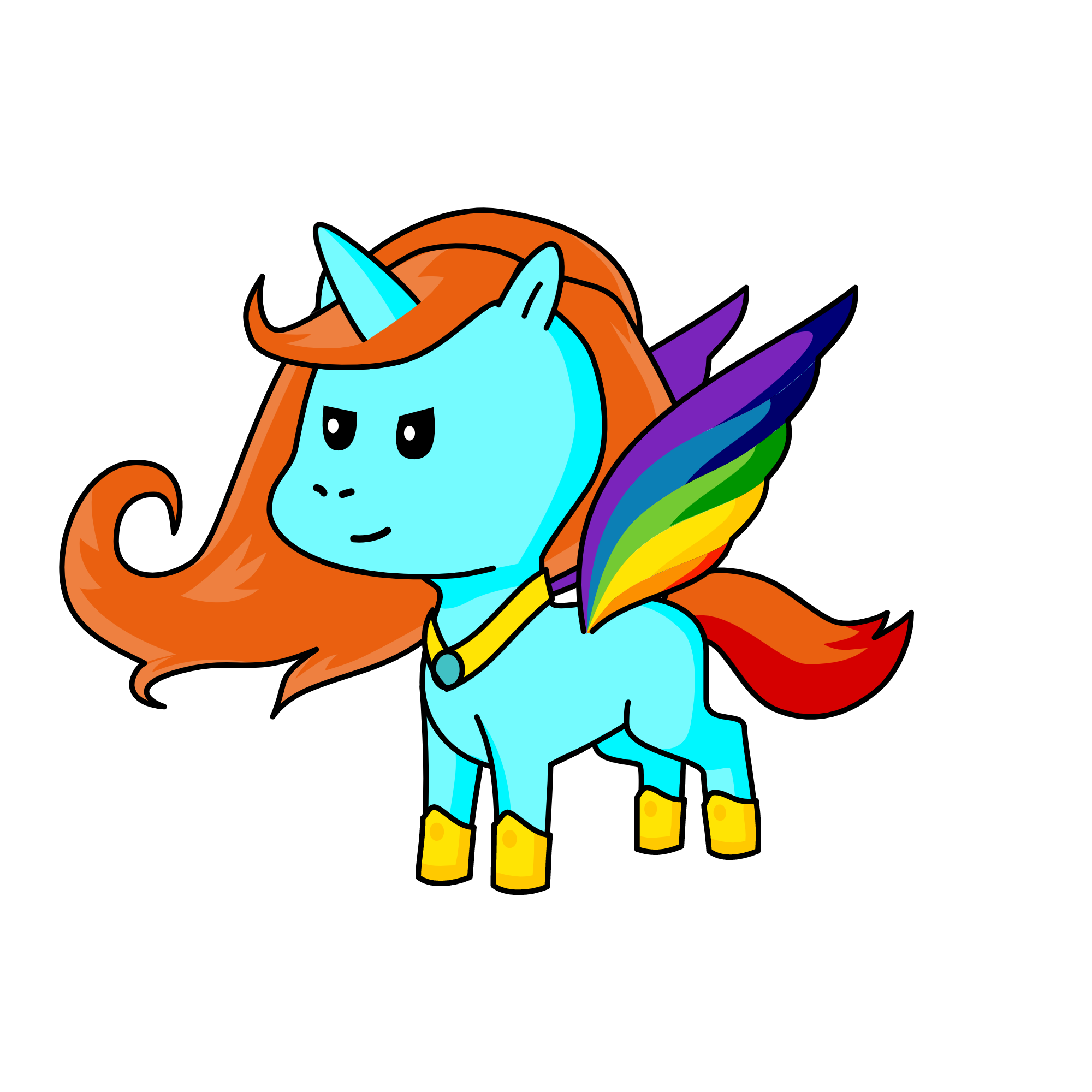 Extreme Rainbow Dash, the unicorn