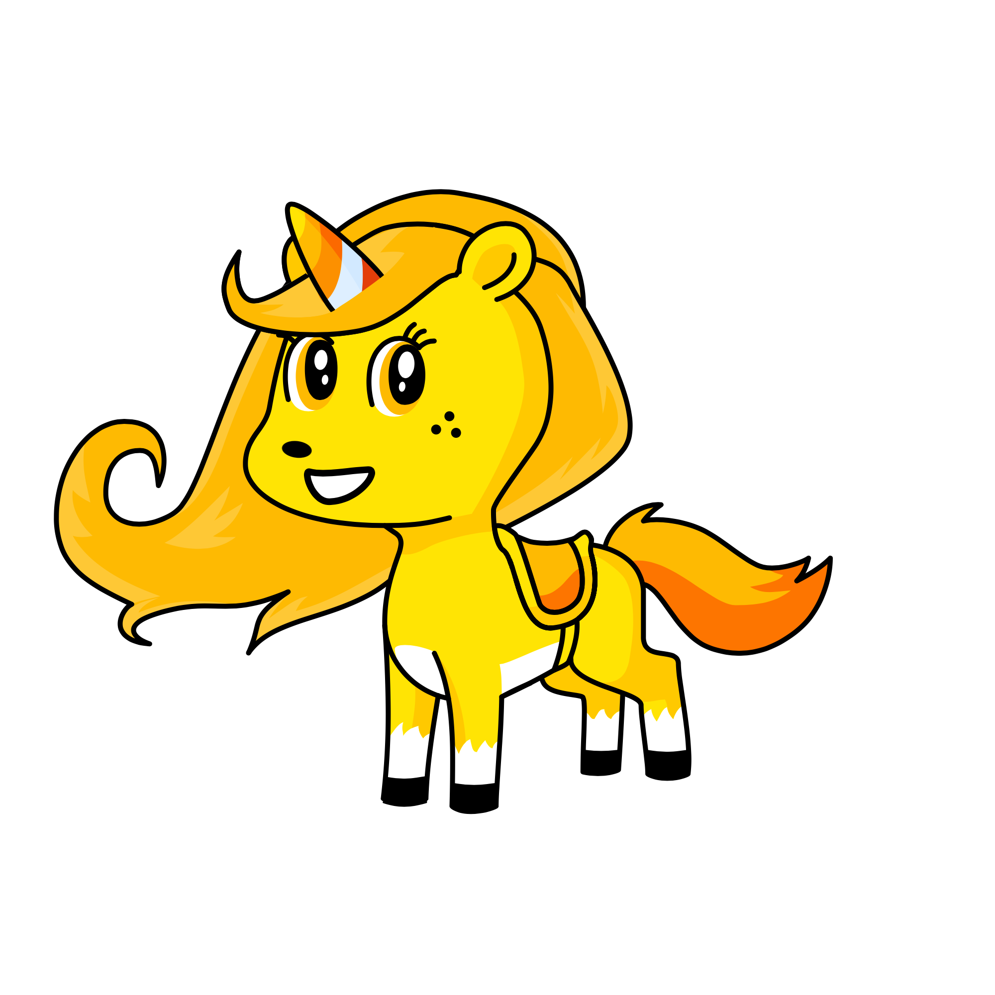 Sand, the unicorn