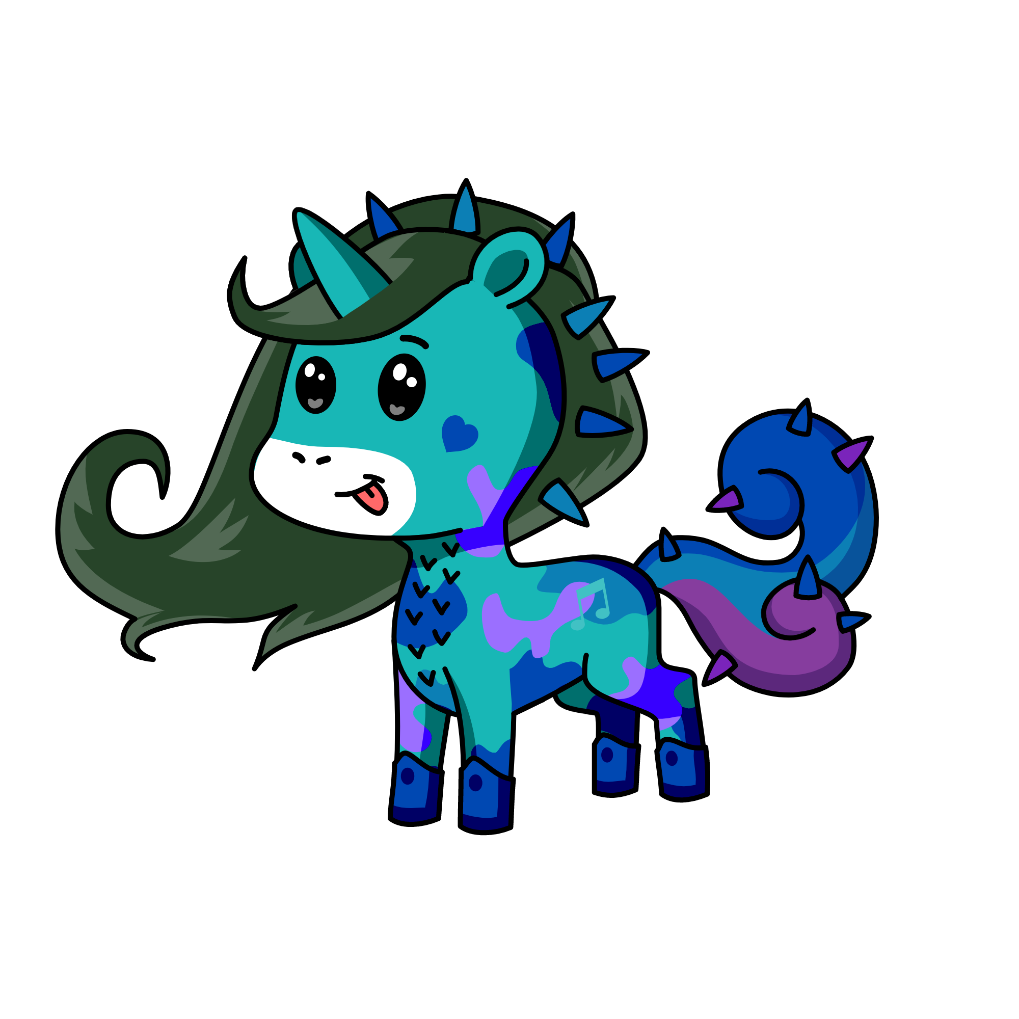 Winter, the unicorn