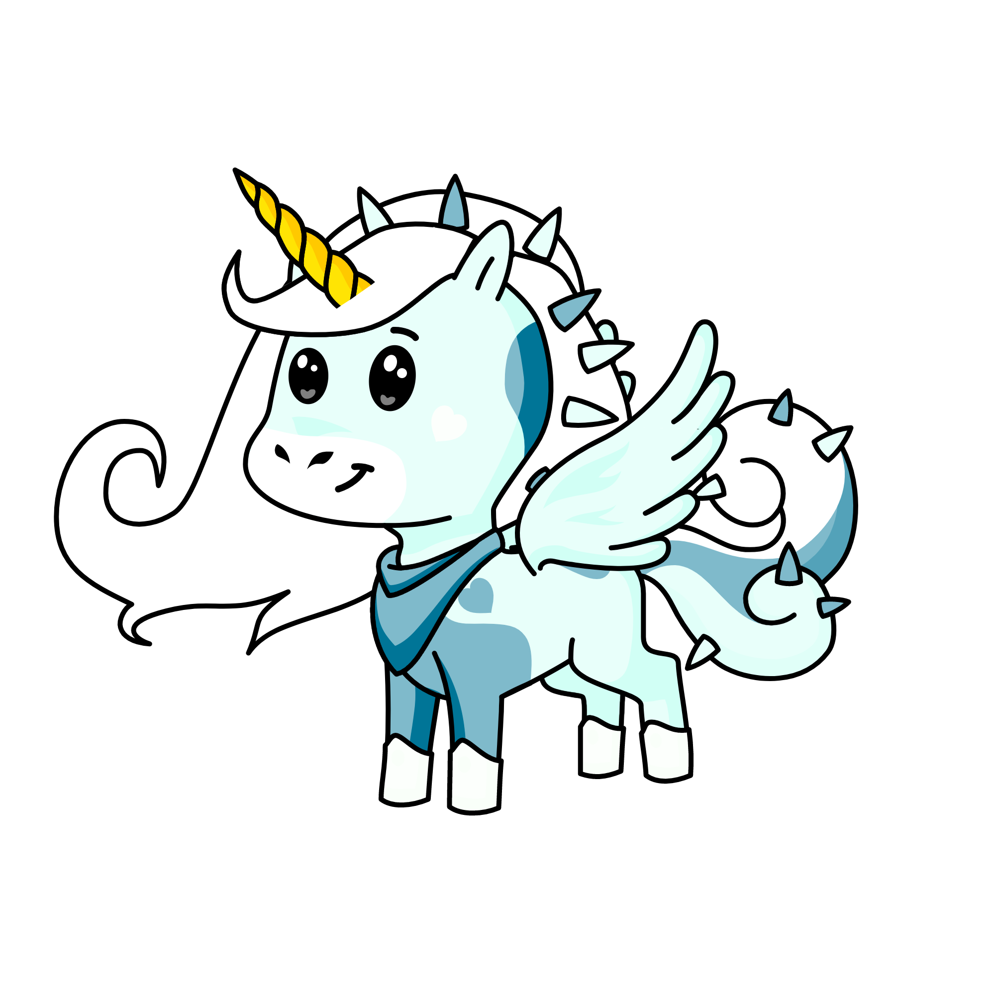 Icicle, the unicorn
