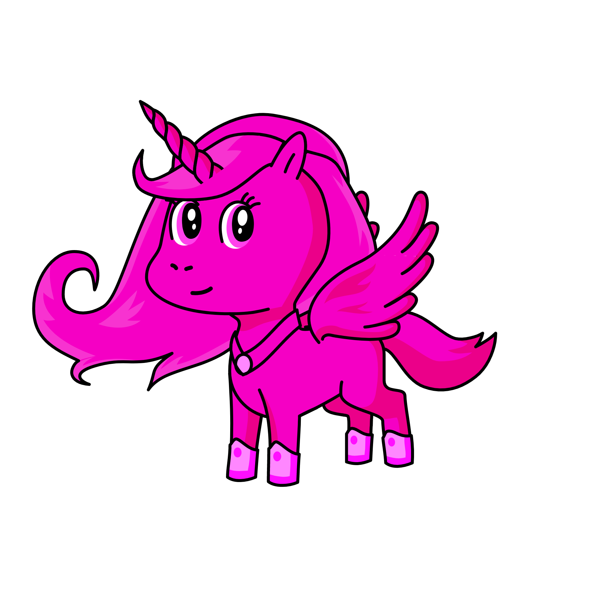 Pinky, the unicorn