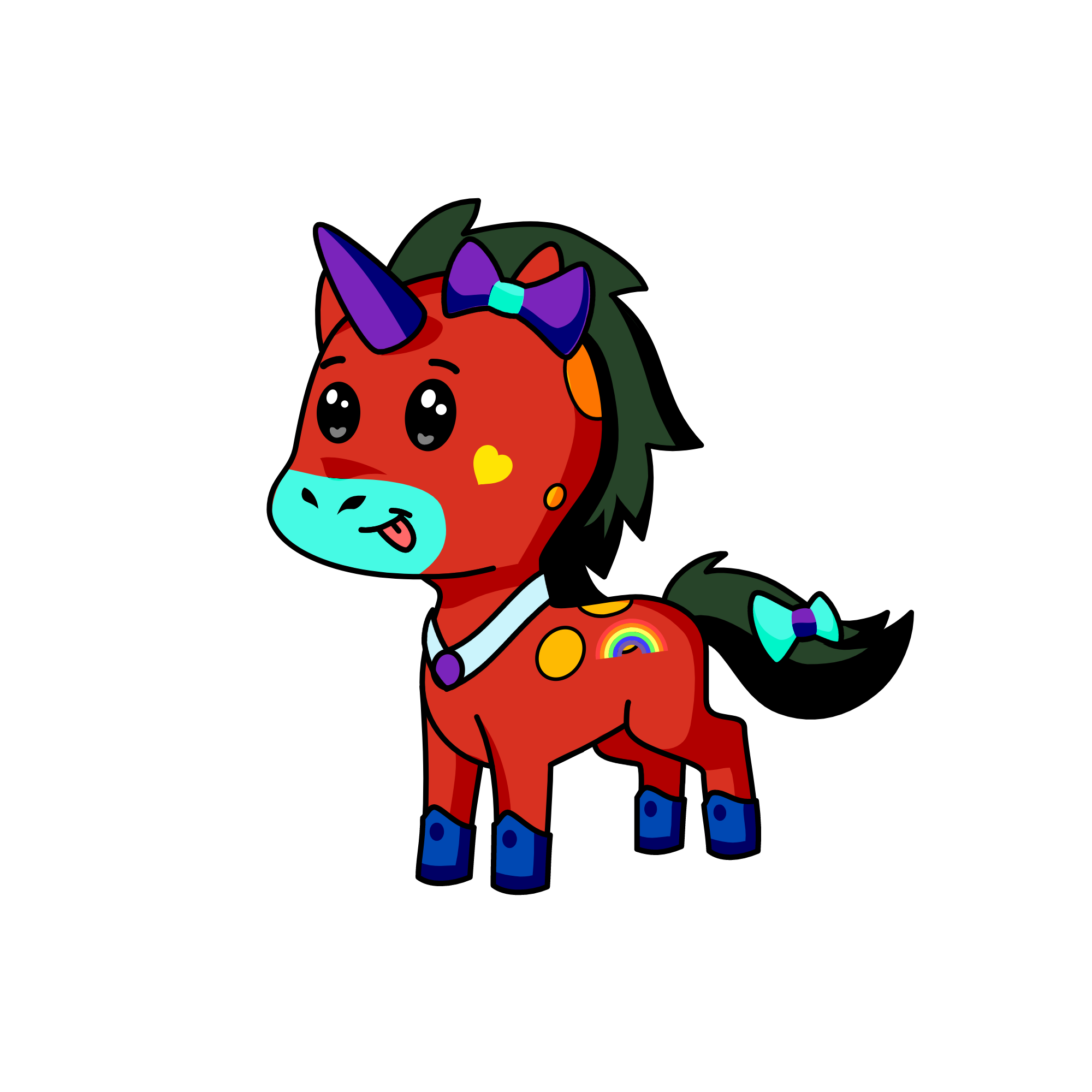 purple, the unicorn