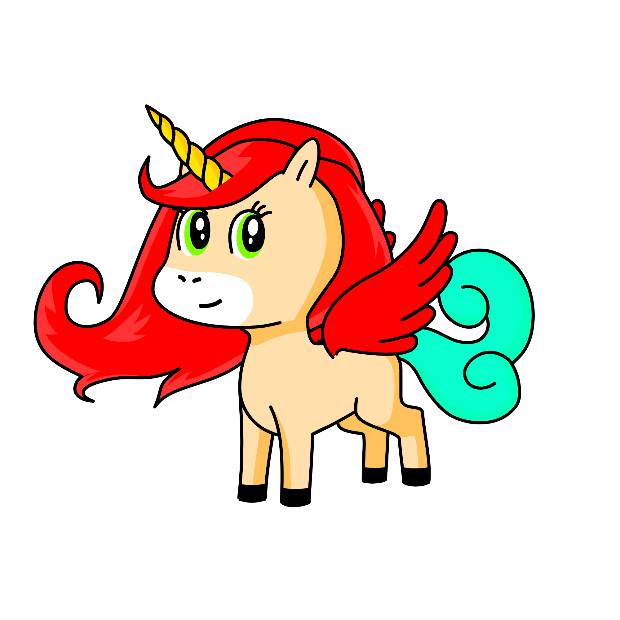 Princess Arial, the unicorn