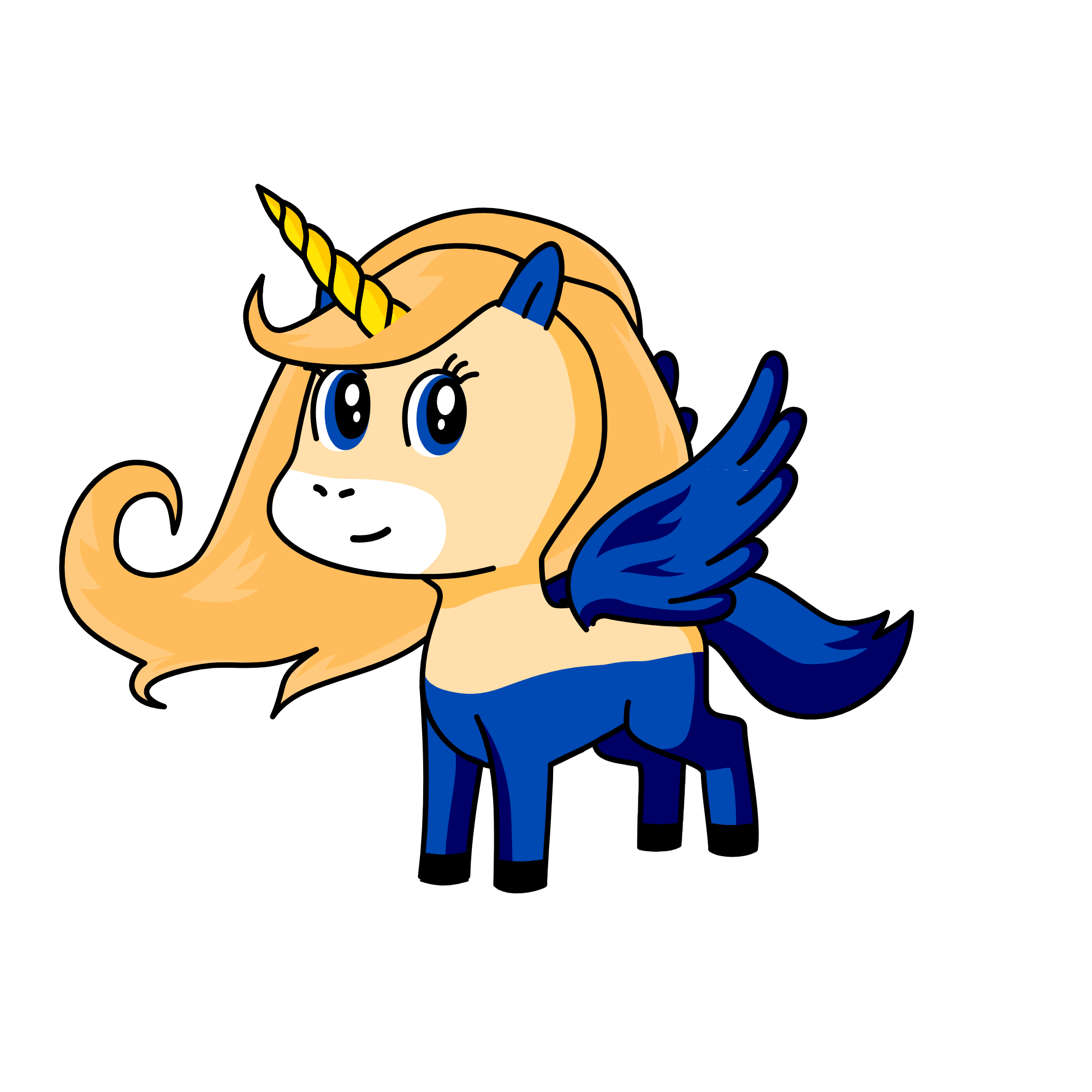 Cinderella, the unicorn