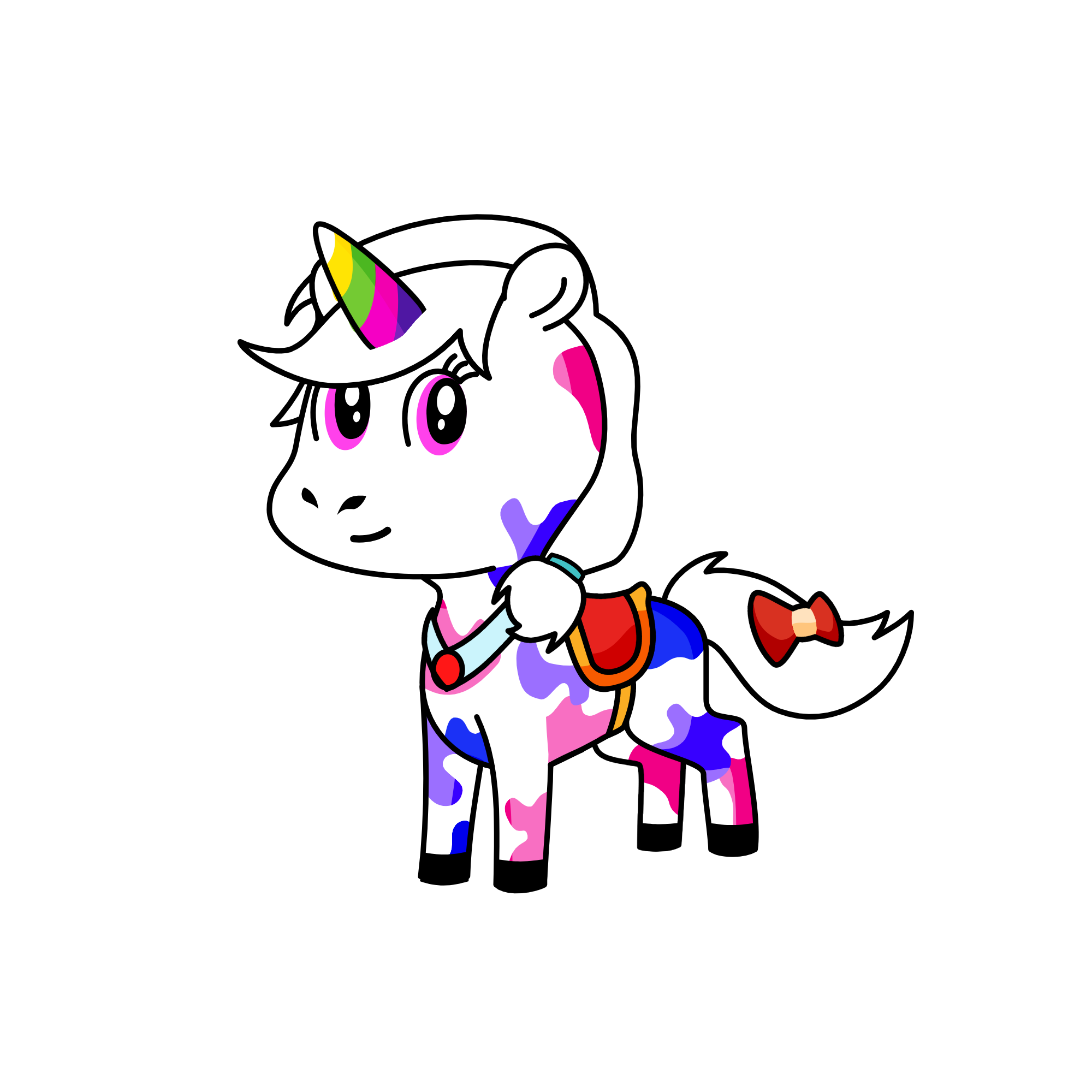 cute, the unicorn