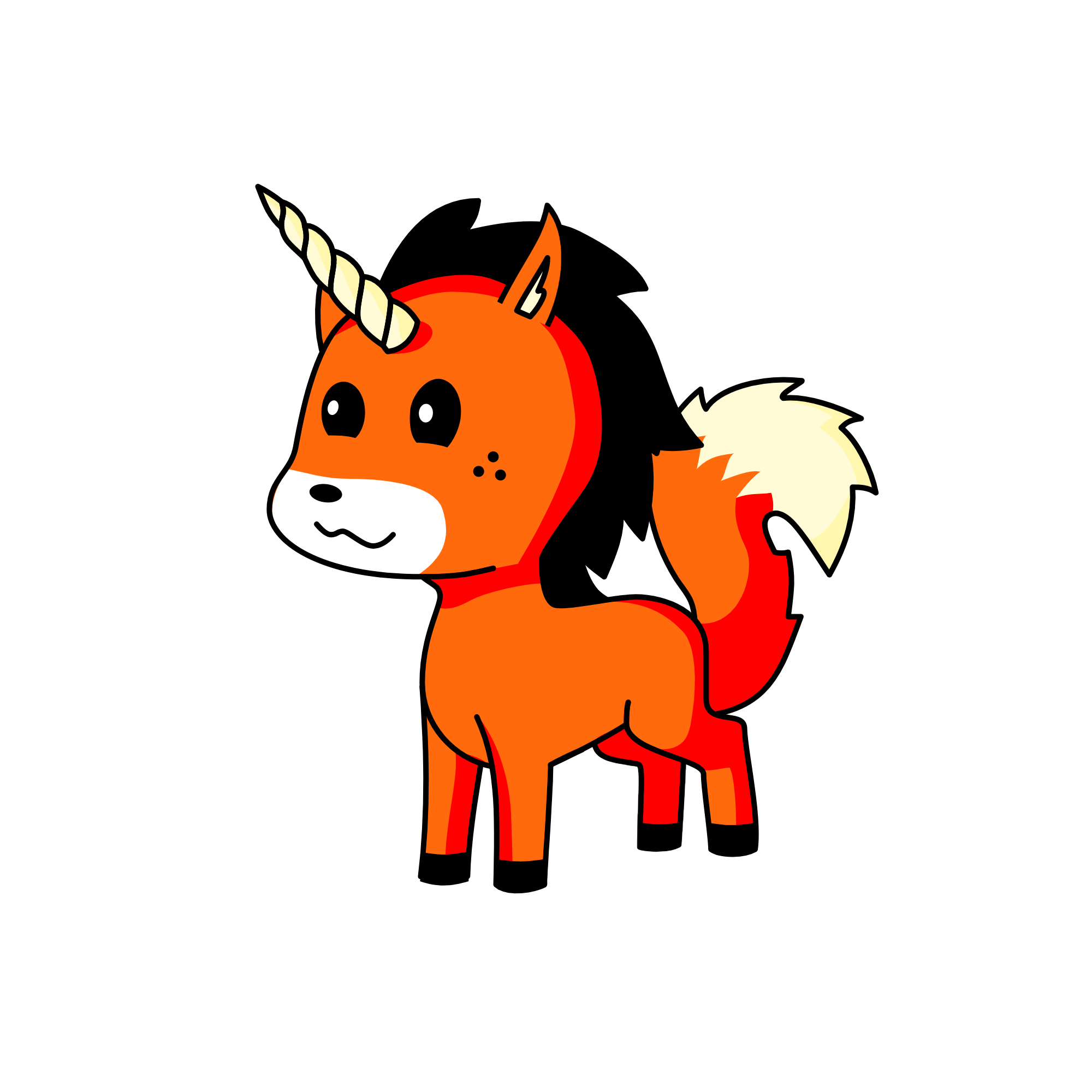 fox, the unicorn