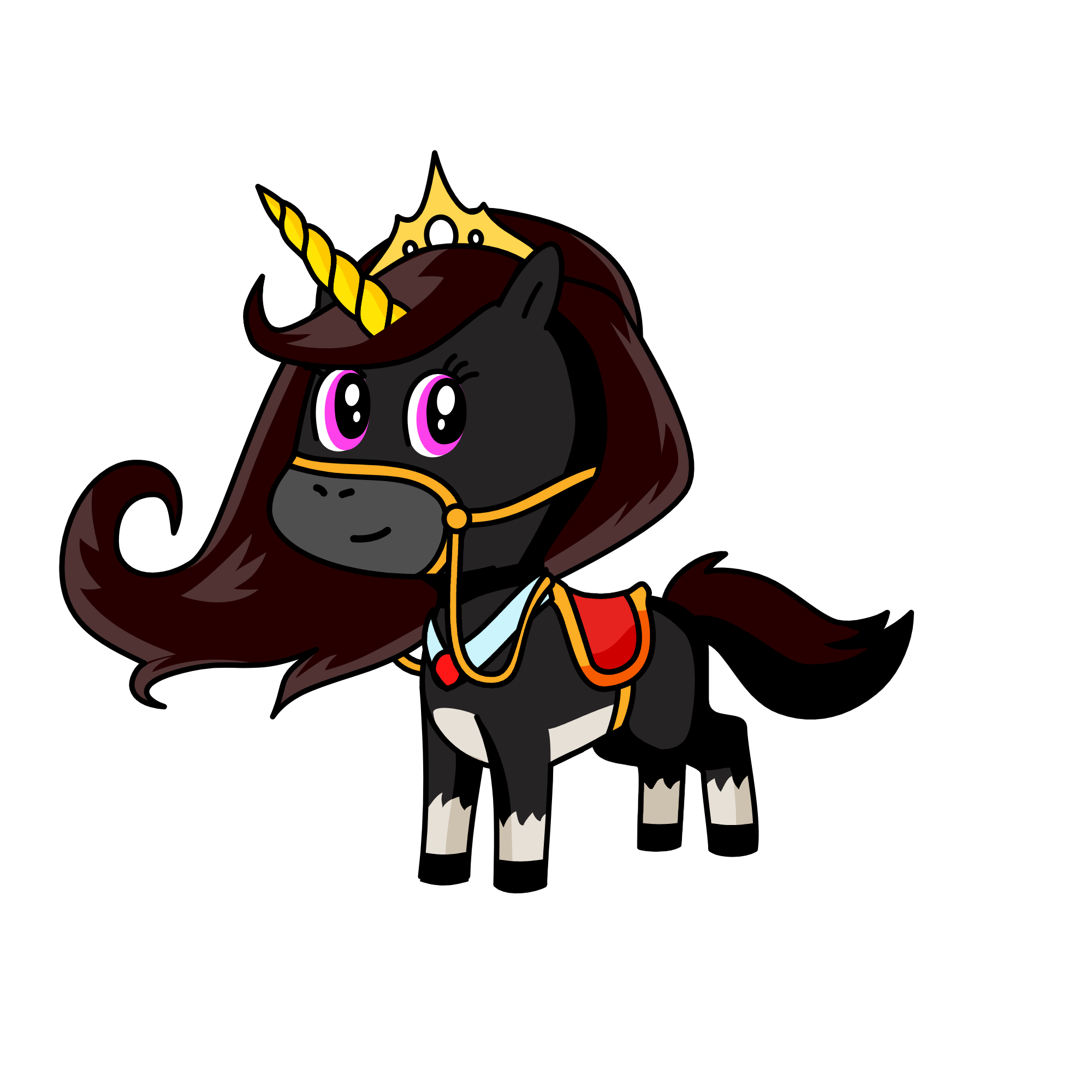 Princess of Darkness, the unicorn
