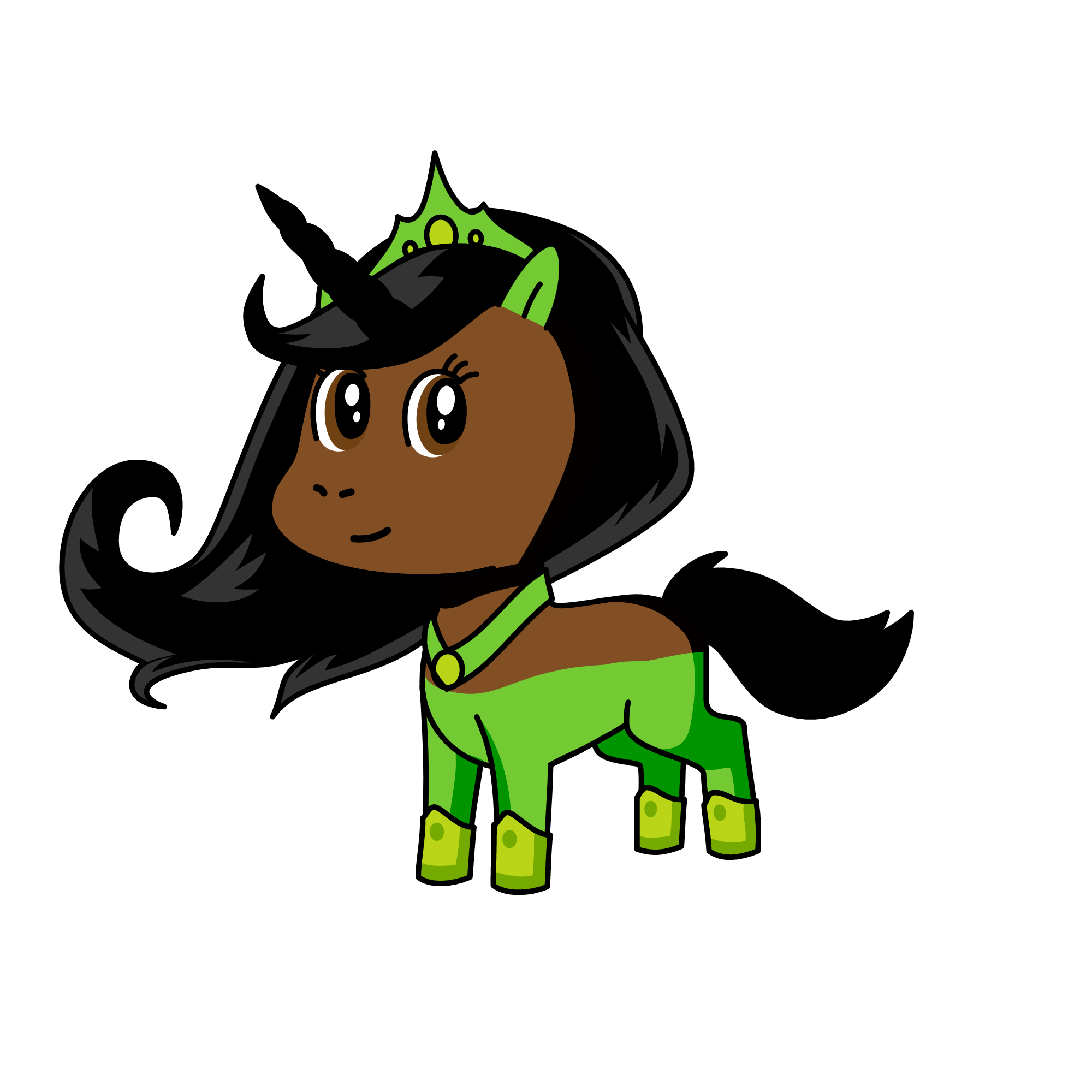 Princess Tiana, the unicorn
