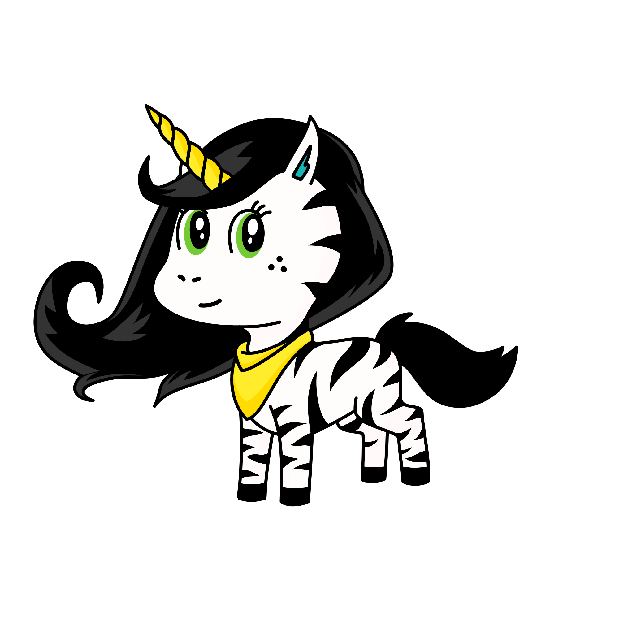 zebra , the unicorn