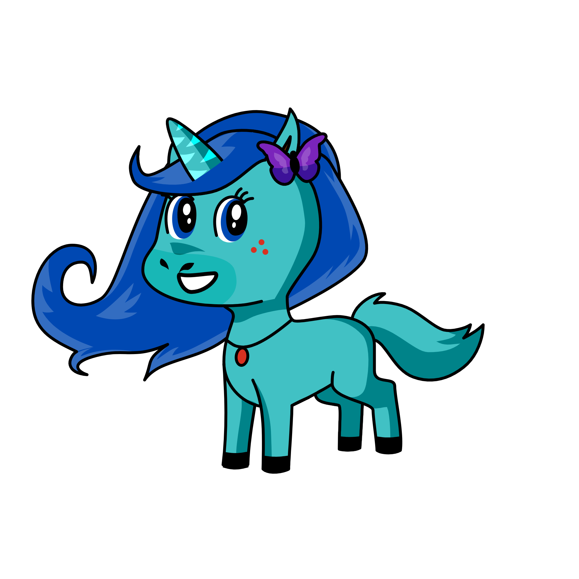 glitter, the unicorn