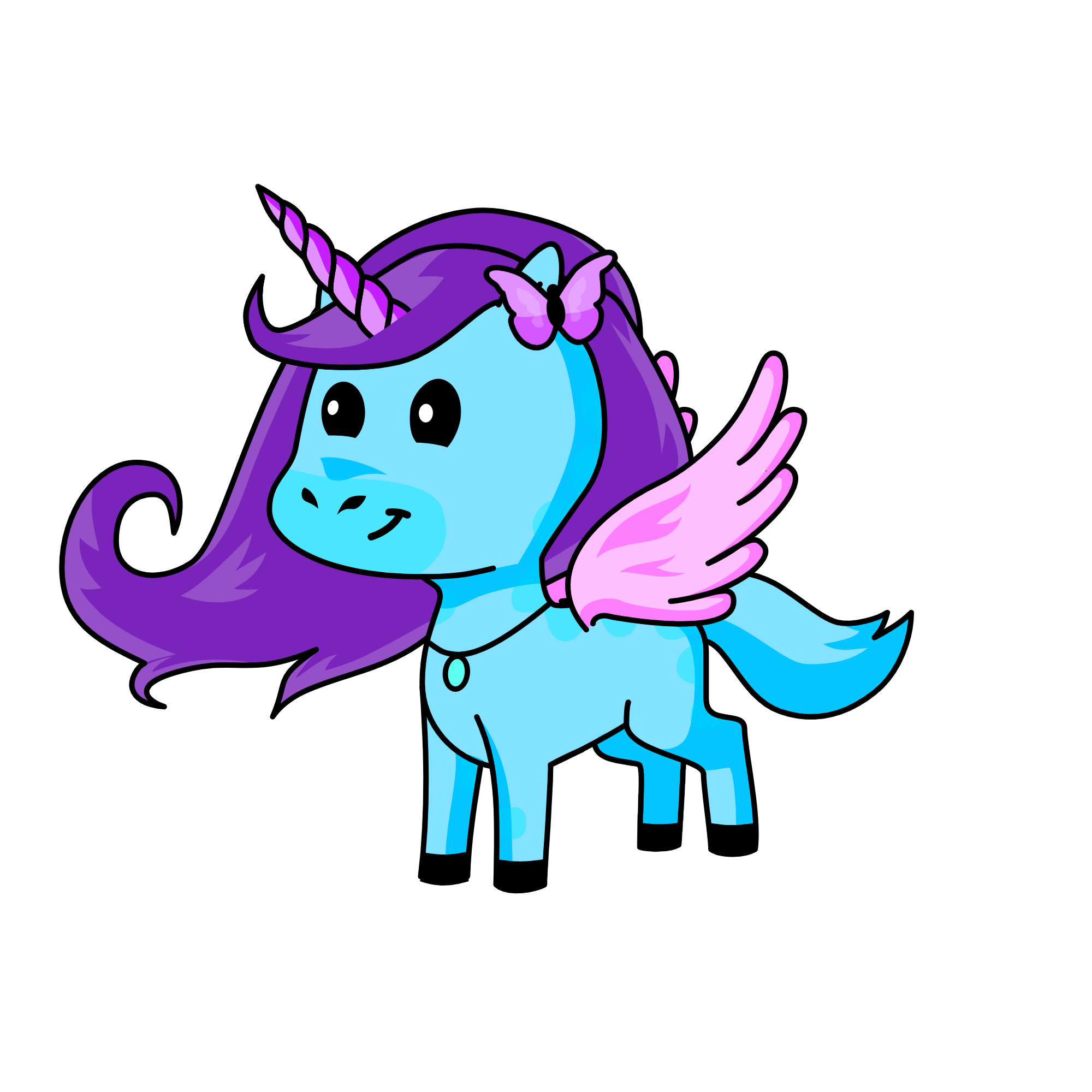 Colorful, the unicorn