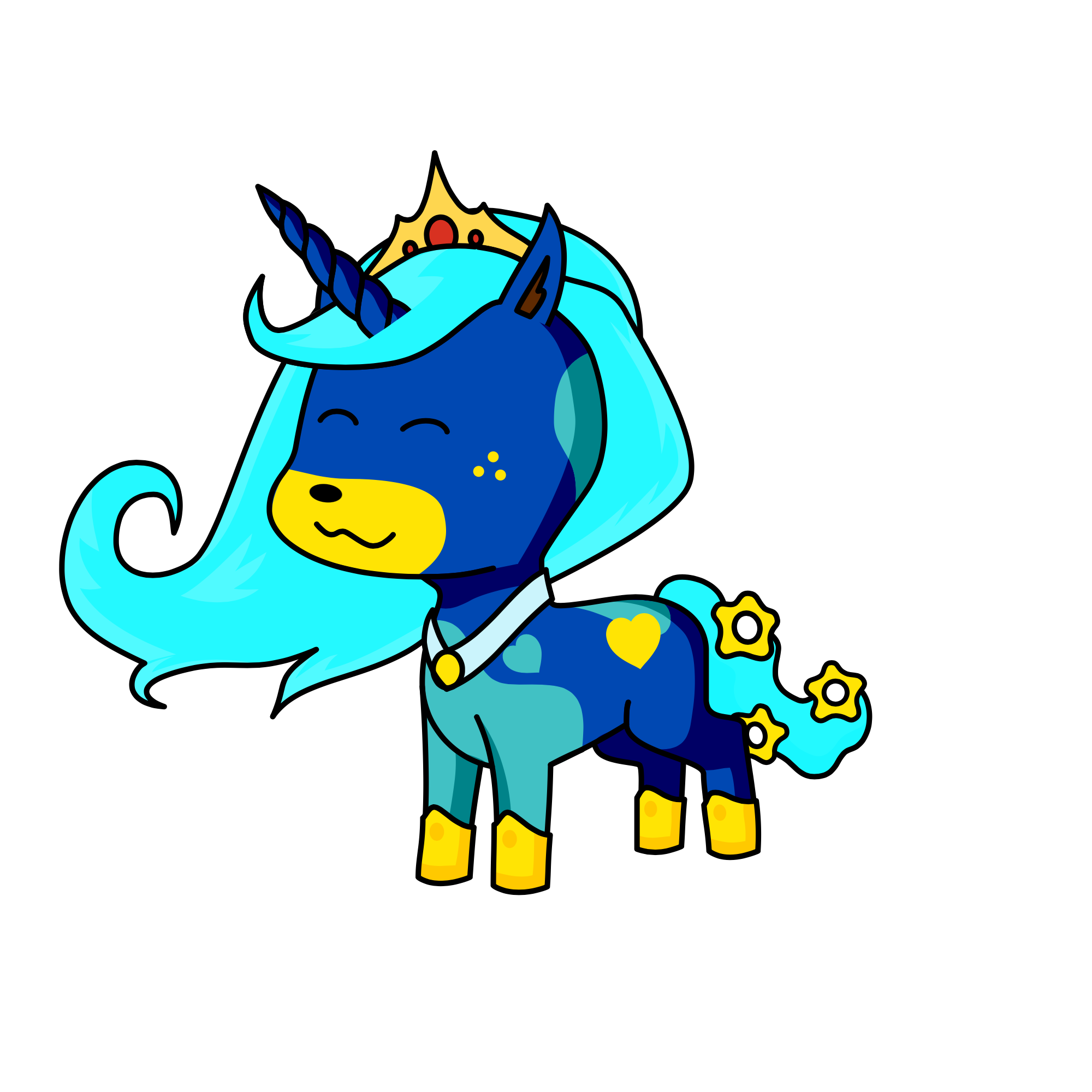 Nightime Uni, the unicorn