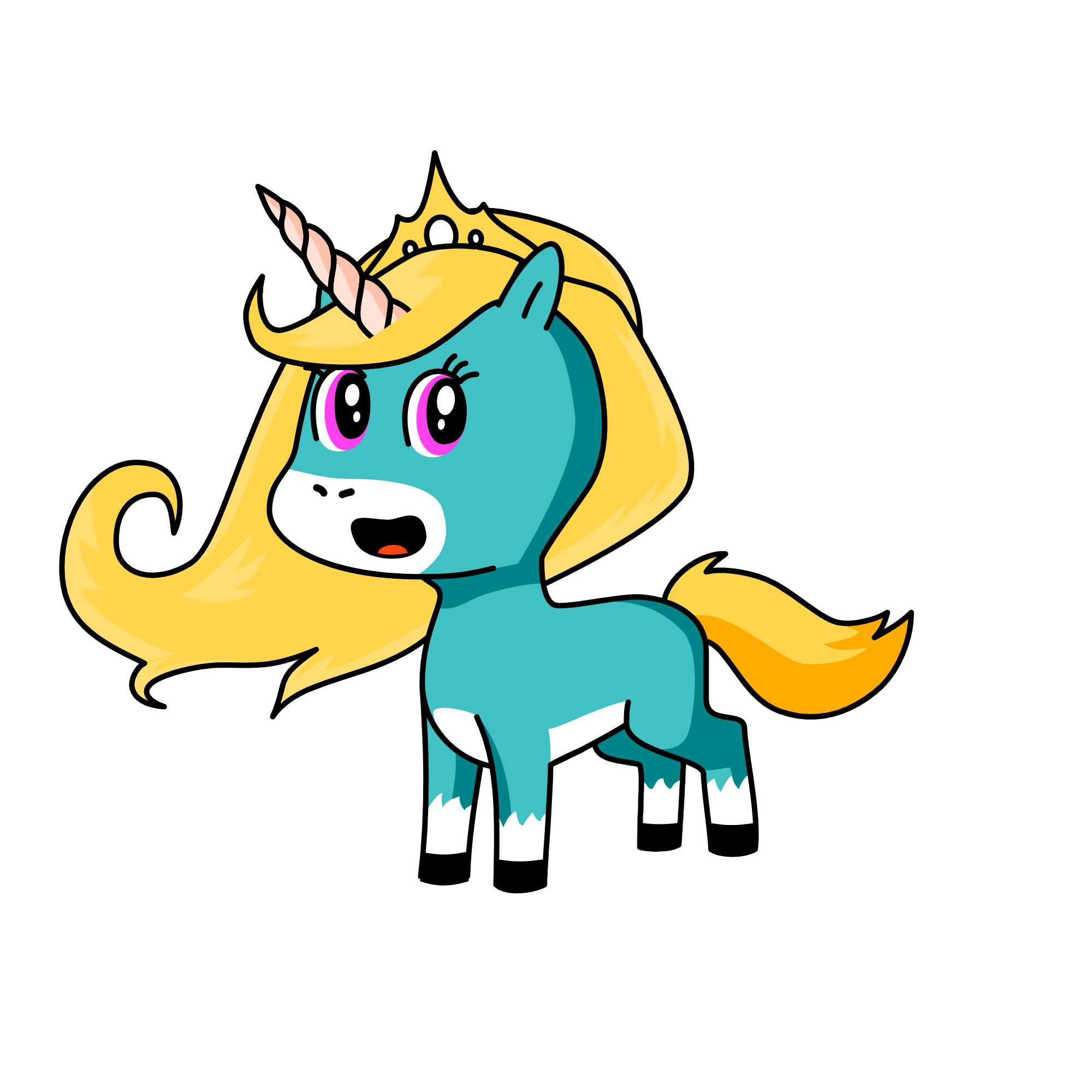 Emerald, the unicorn