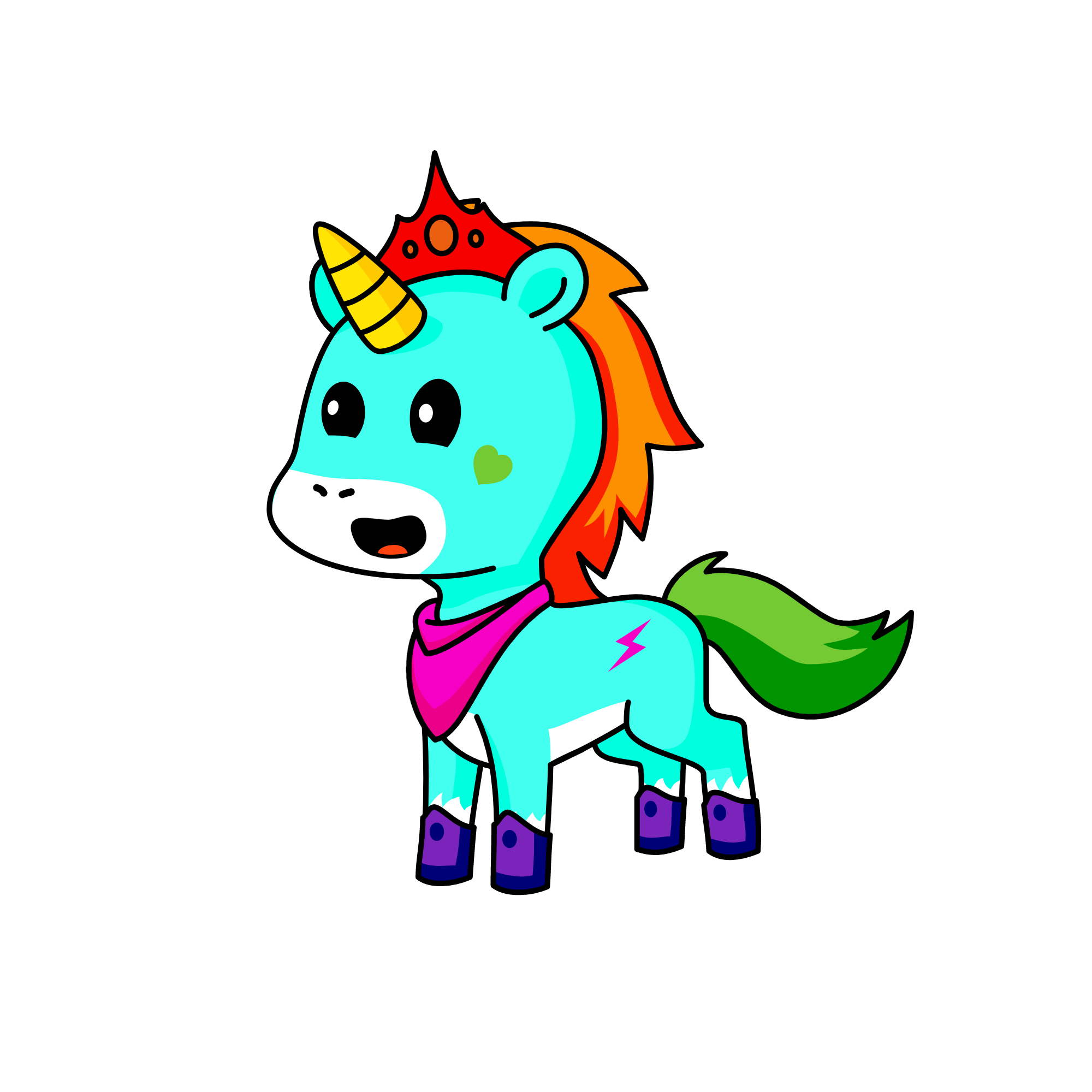 RAINBOW DUST, the unicorn