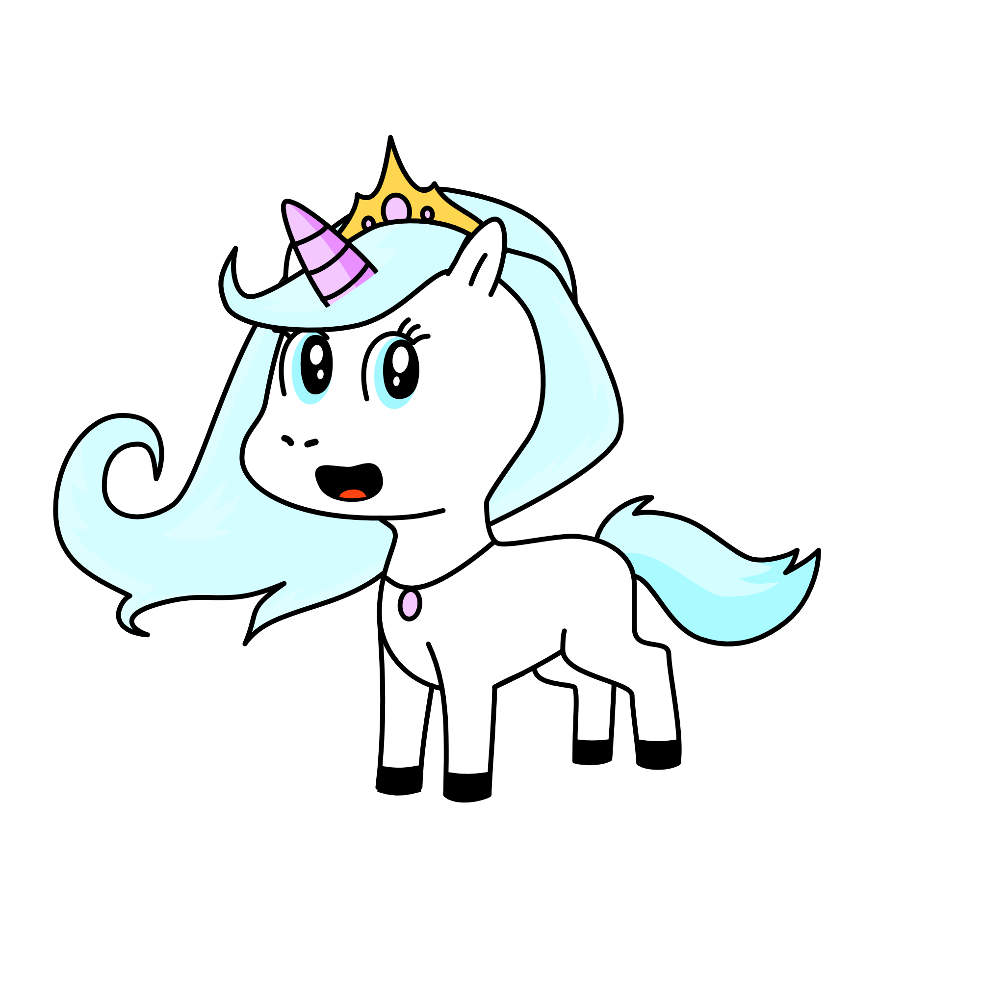 Snow, the unicorn