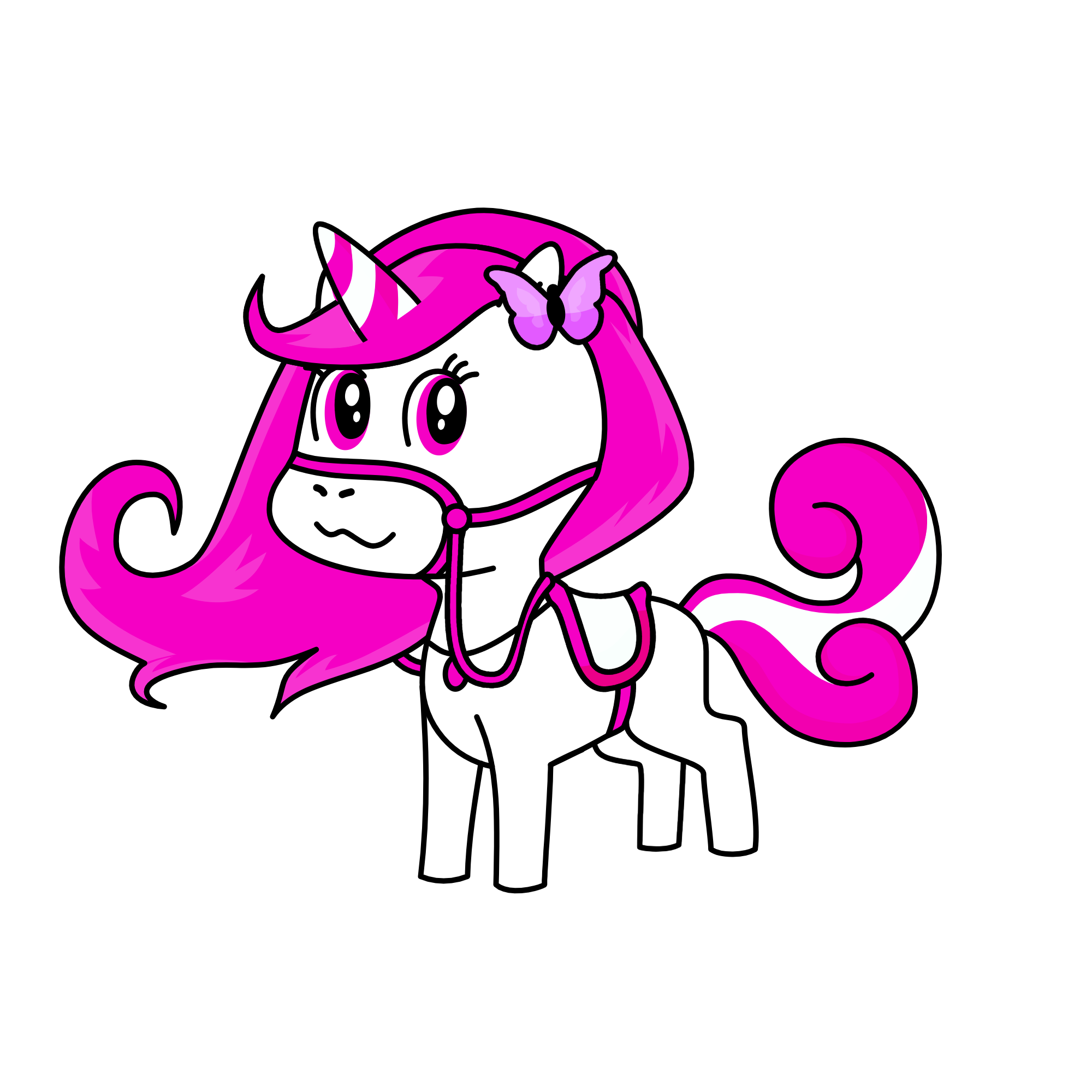 pink, the unicorn