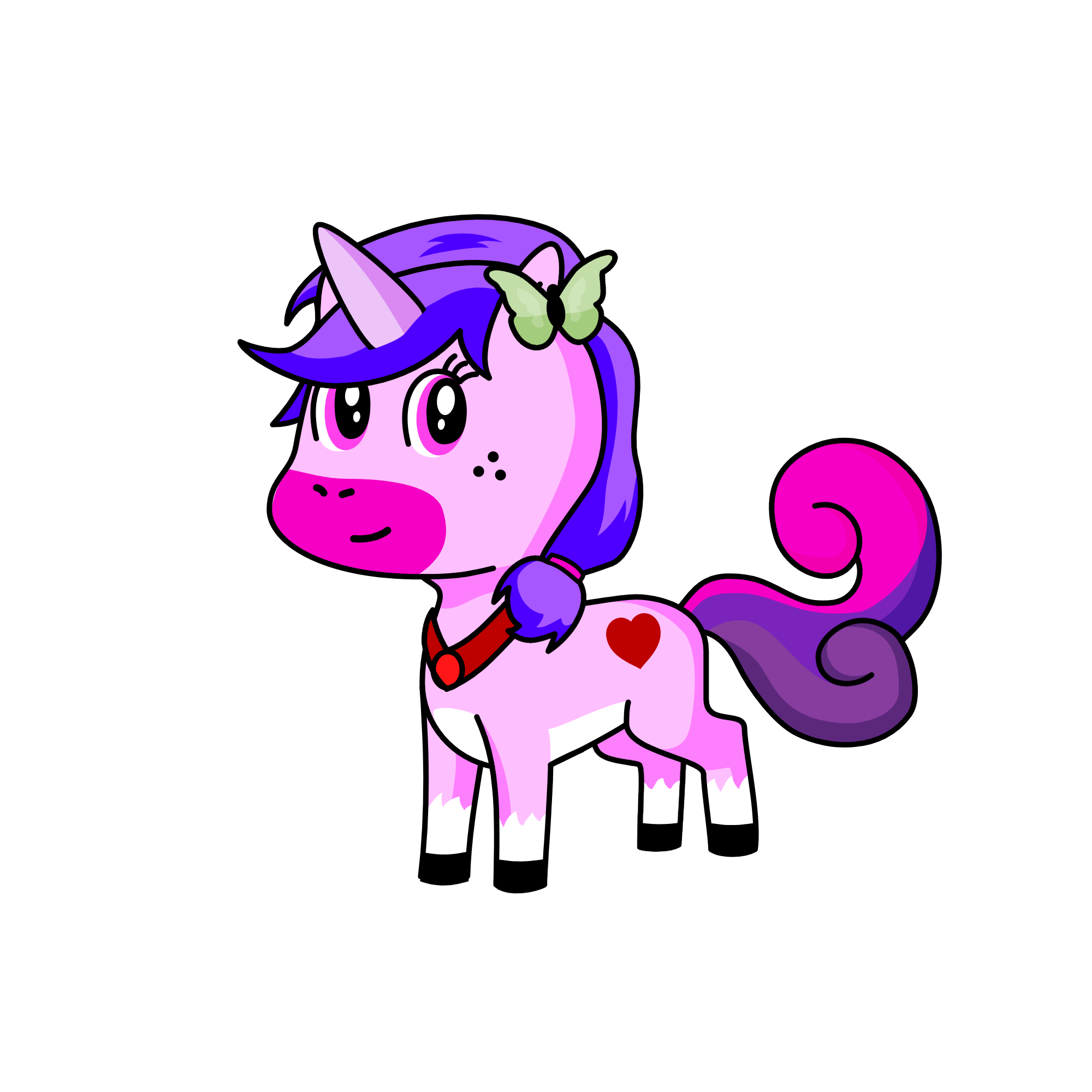 Glitter, the unicorn