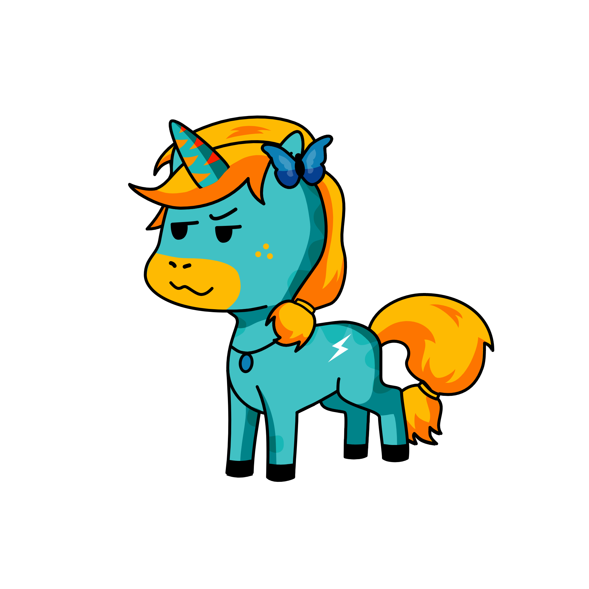 Dashabout, the unicorn