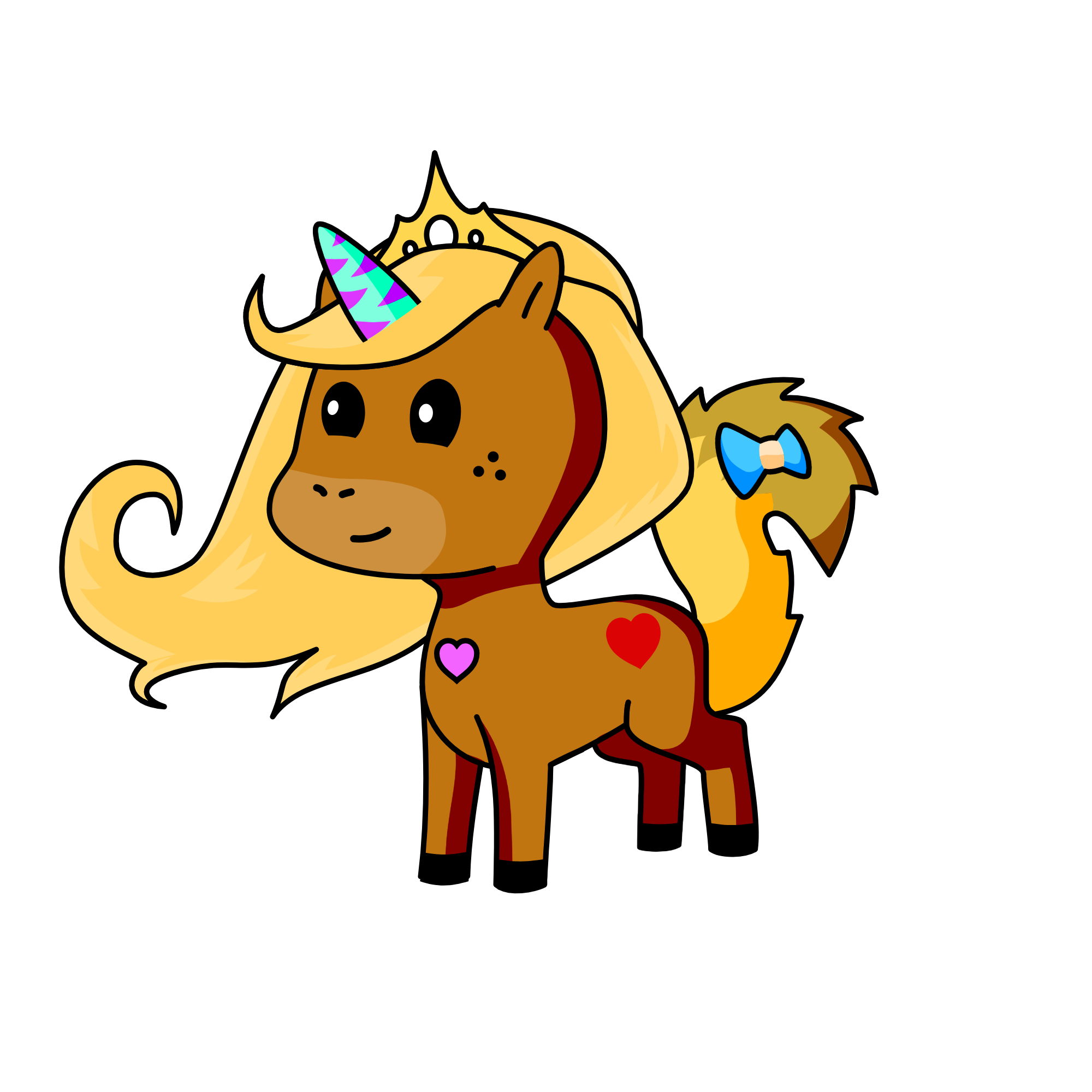 fluff, the unicorn