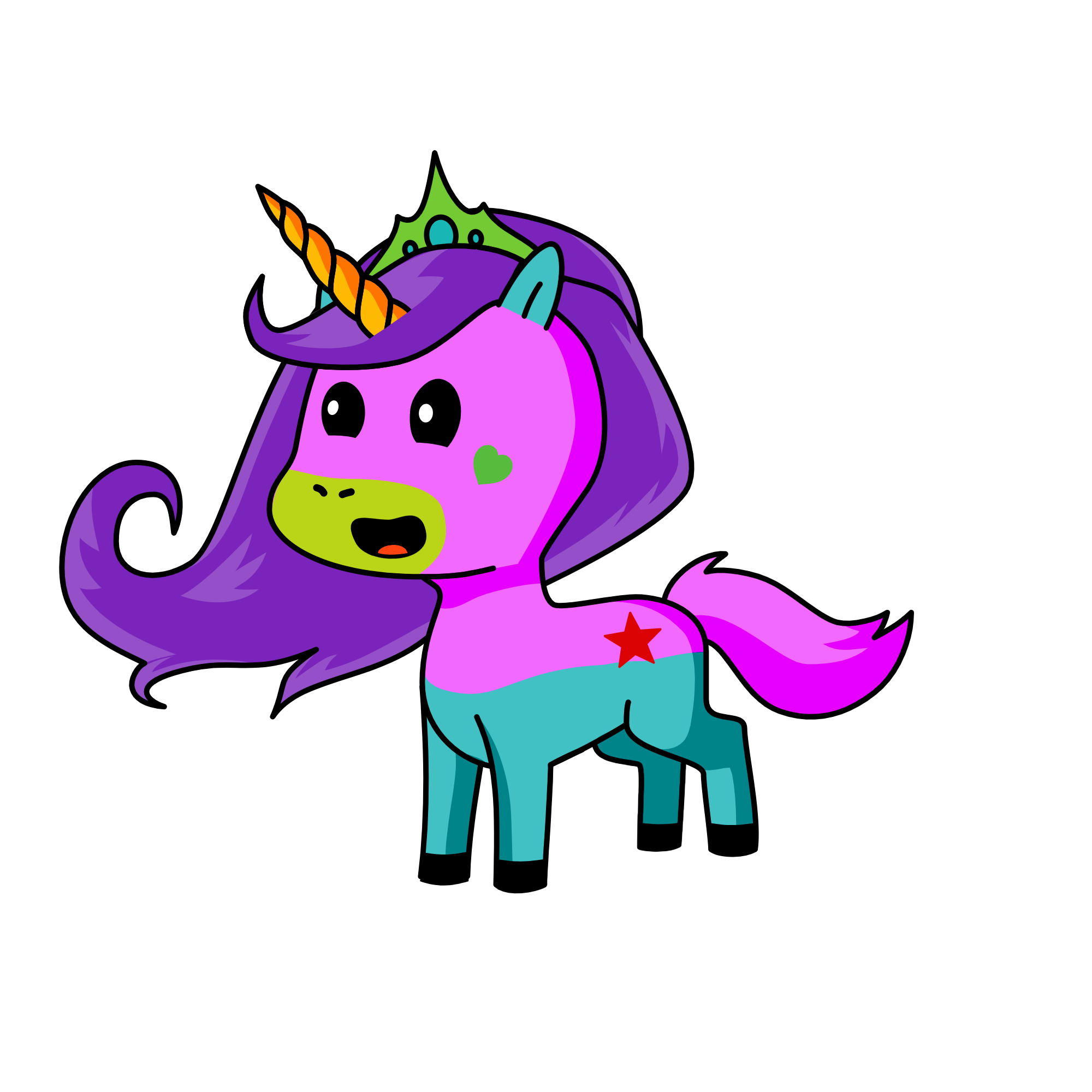 moon lihgt, the unicorn