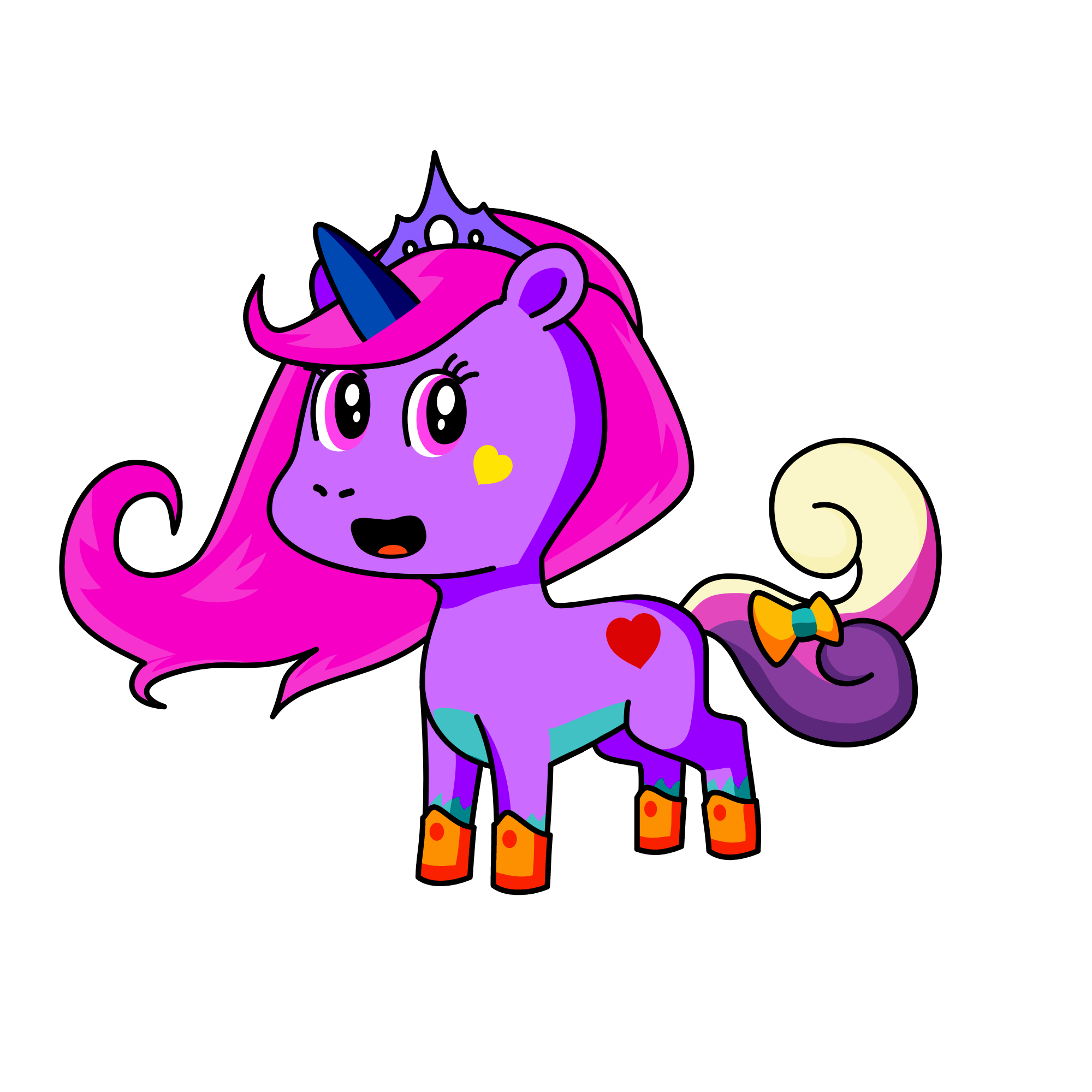 Princess Purpulina, the unicorn