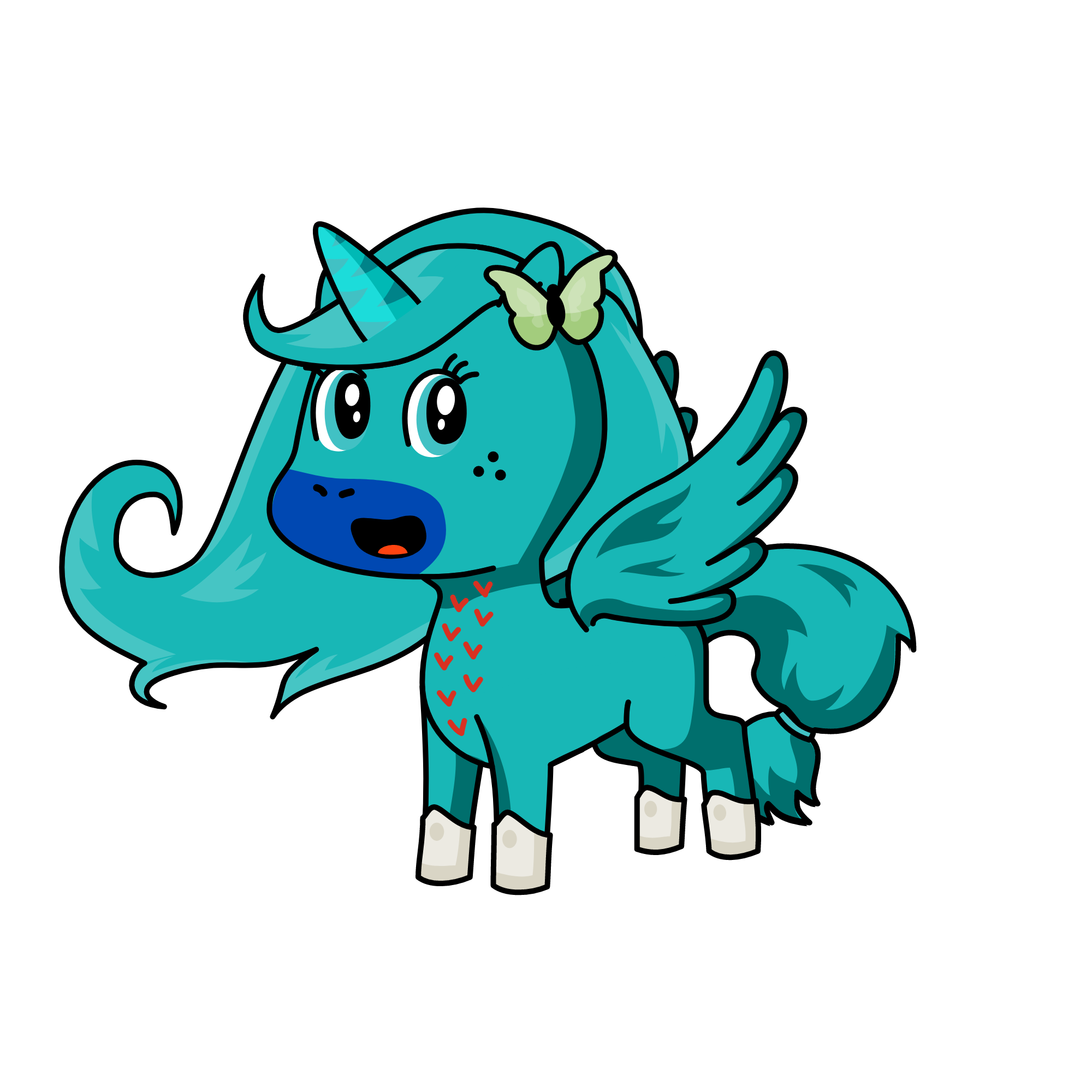 SHINY, the unicorn