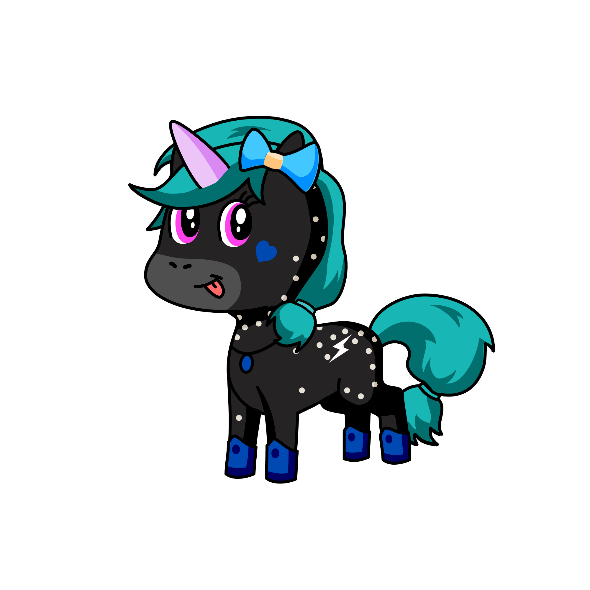 moonlight, the unicorn