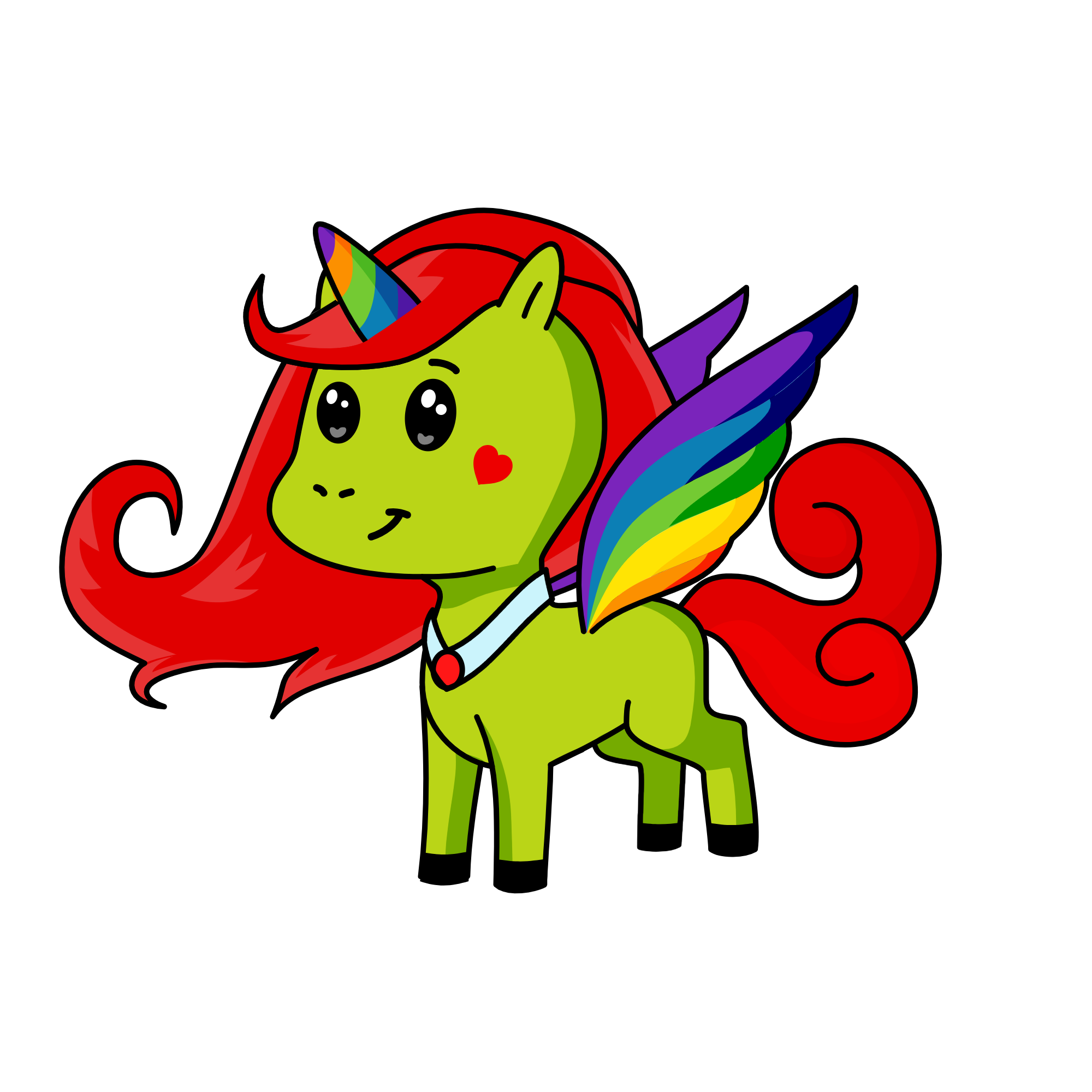 Радуга Деш, the unicorn