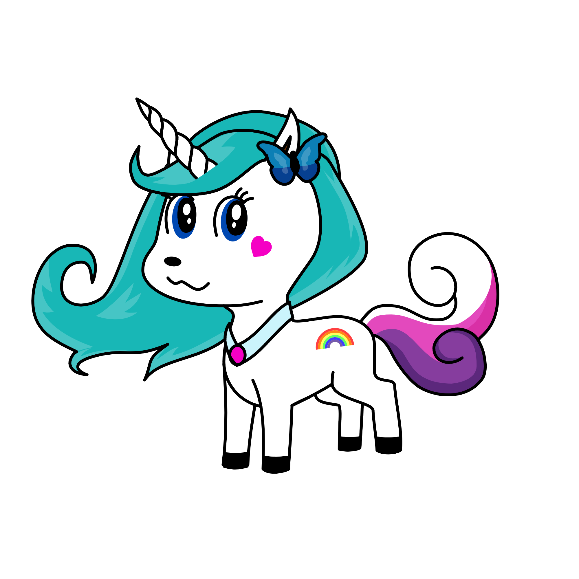 cutie patootie, the unicorn
